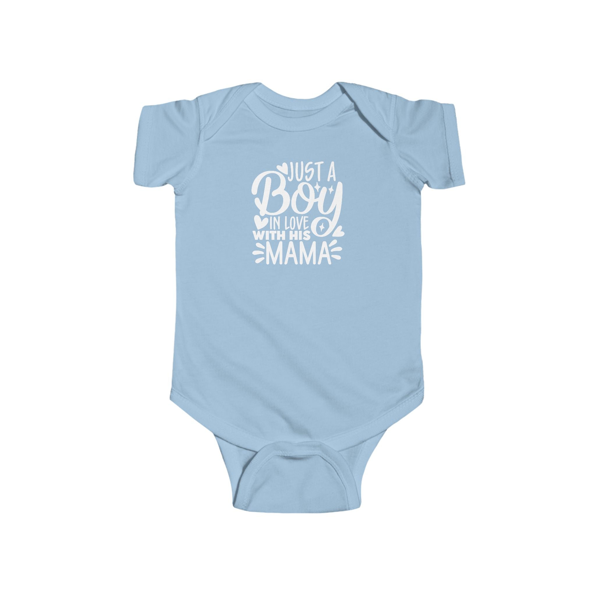 Infant Graphic Onesie - Just a Boy in Love with His Mama | Kids clothes by atgodanddesigns