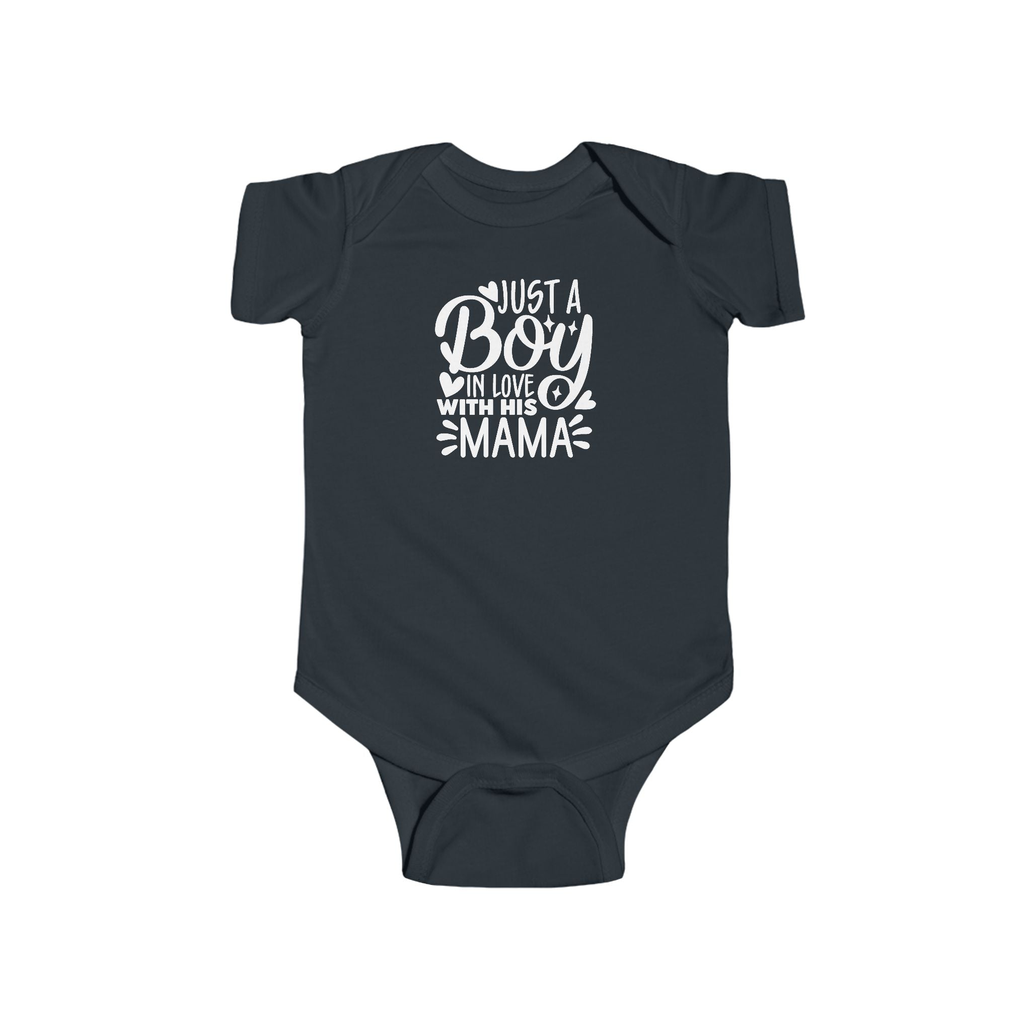 Infant Graphic Onesie - Just a Boy in Love with His Mama | Kids clothes by atgodanddesigns