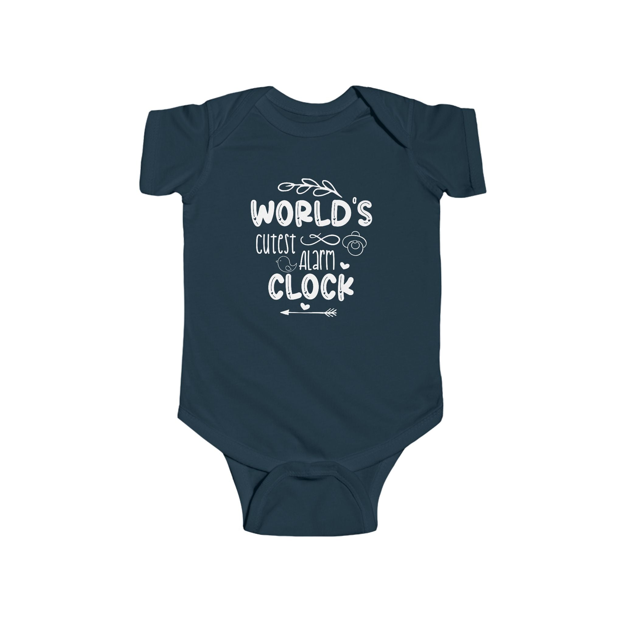 Infant Graphic Onesie - World's Cutest Alarm Clock | Kids clothes by atgodanddesigns