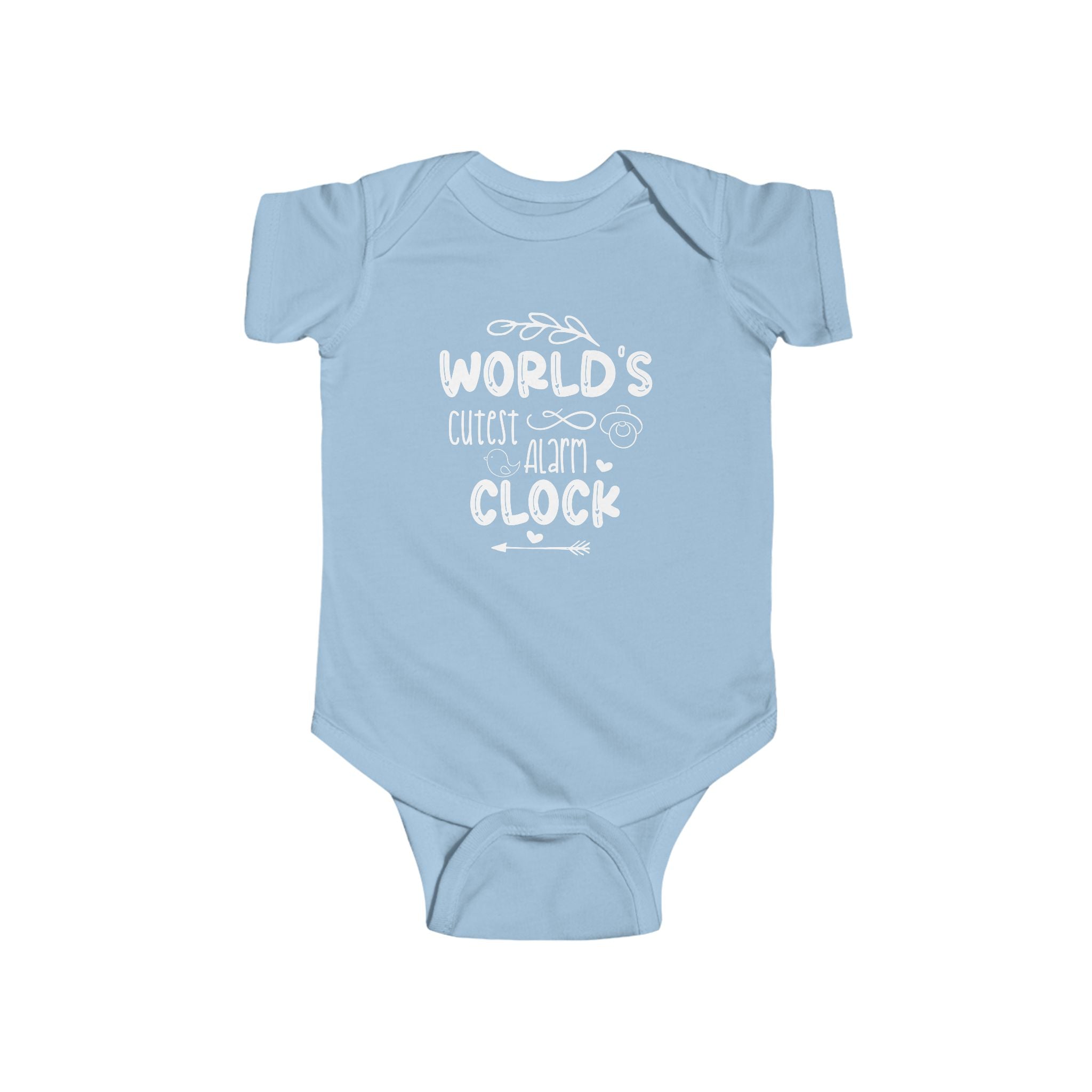 Infant Graphic Onesie - World's Cutest Alarm Clock | Kids clothes by atgodanddesigns