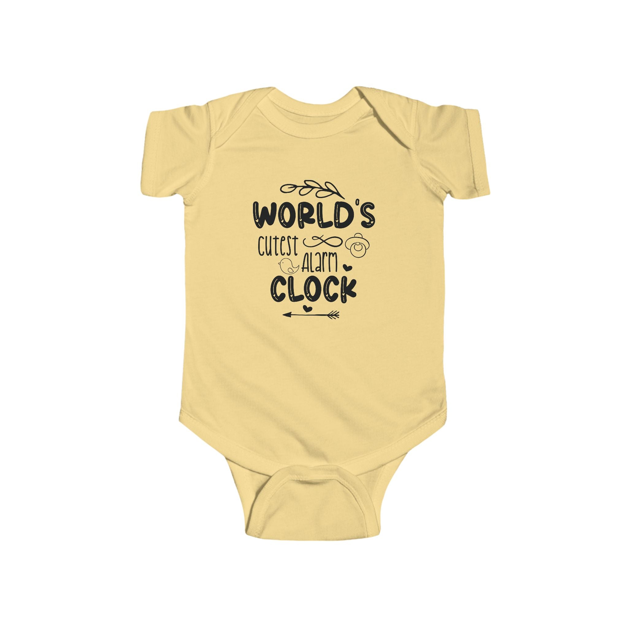 Infant Graphic Onesie - World's Cutest Alarm Clock | Kids clothes by atgodanddesigns
