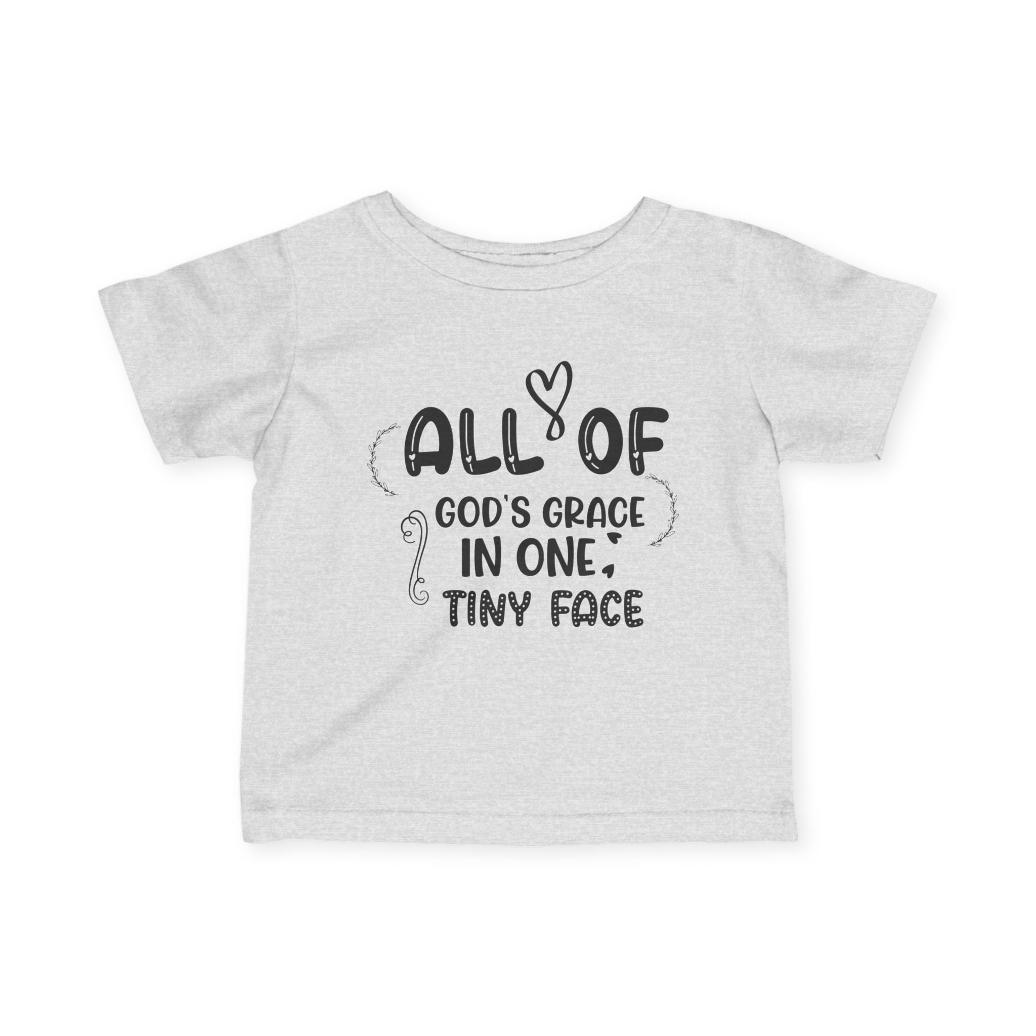 Infant Graphic Tee - All Of God's Grace In One Tiny Face | Kids clothes by atgodanddesigns