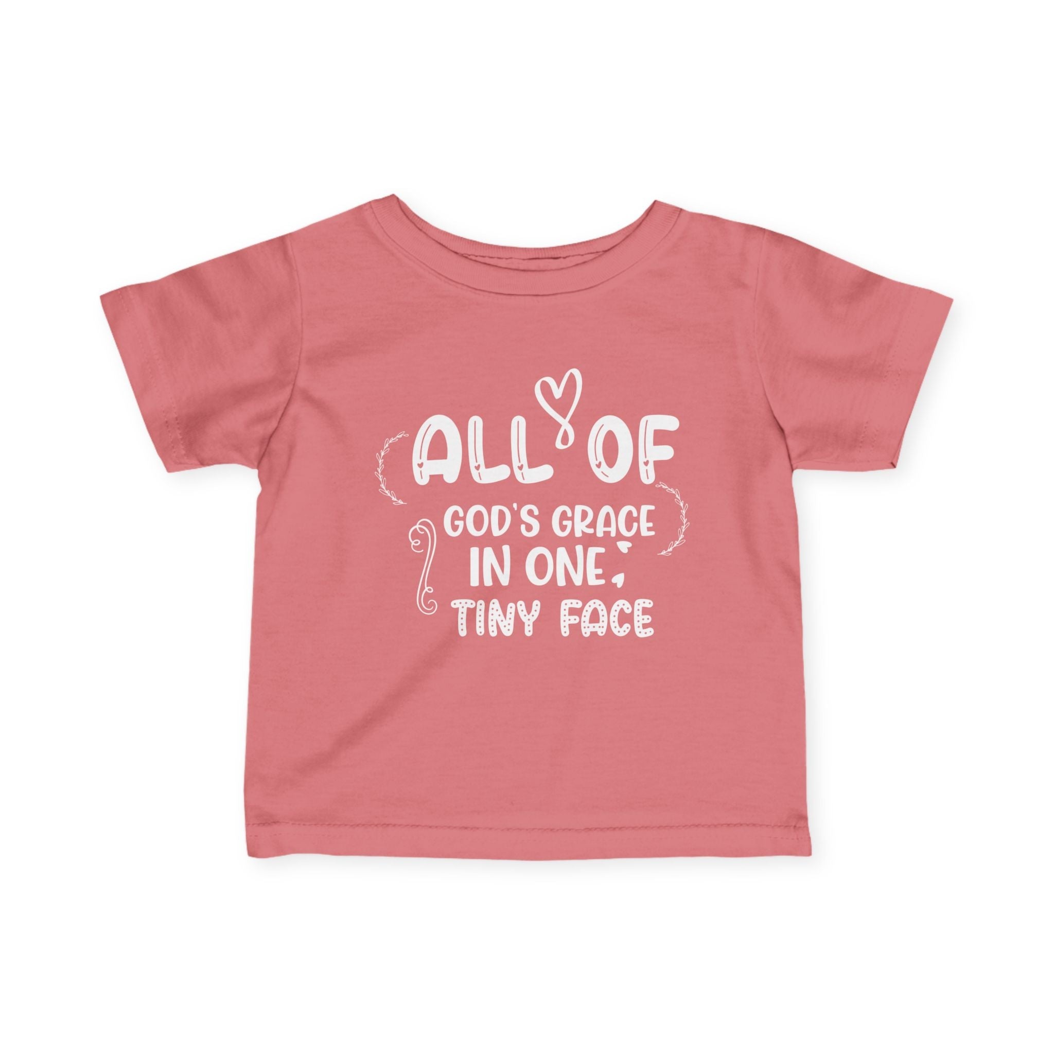Infant Graphic Tee - All Of God's Grace In One Tiny Face | Kids clothes by atgodanddesigns