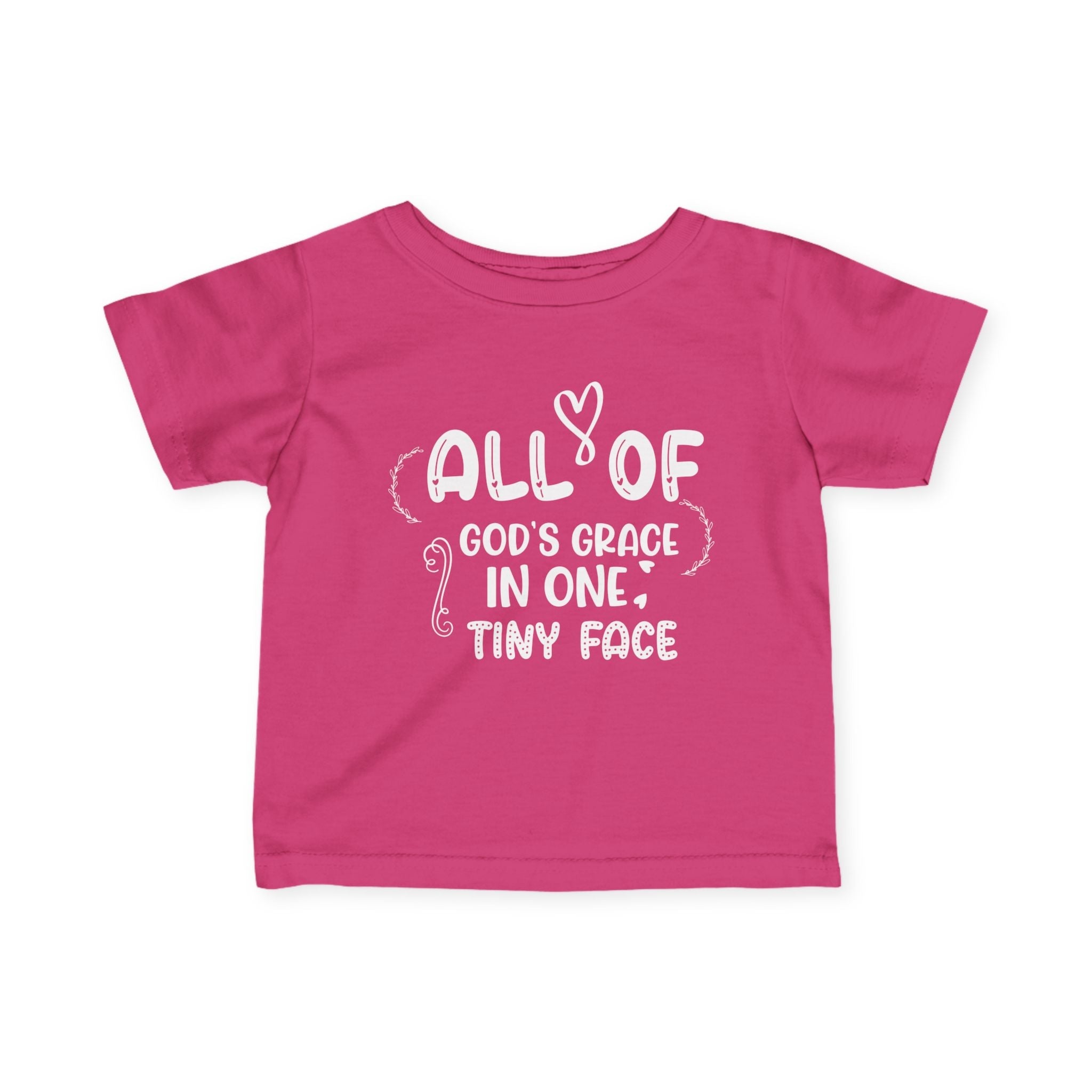 Infant Graphic Tee - All Of God's Grace In One Tiny Face | Kids clothes by atgodanddesigns