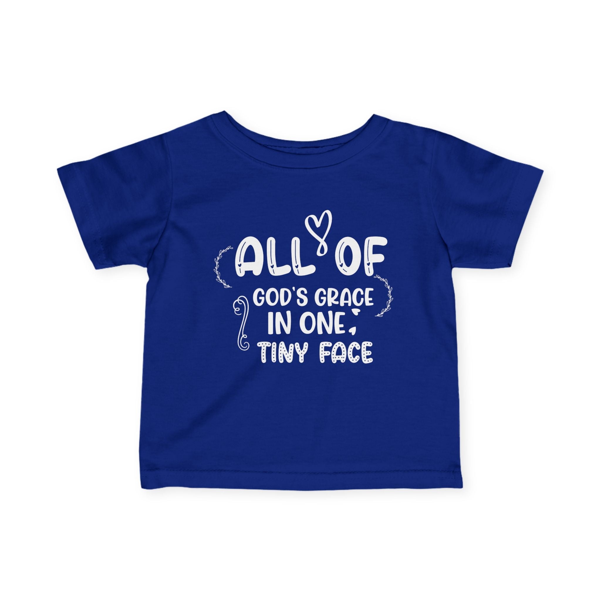 Infant Graphic Tee - All Of God's Grace In One Tiny Face | Kids clothes by atgodanddesigns