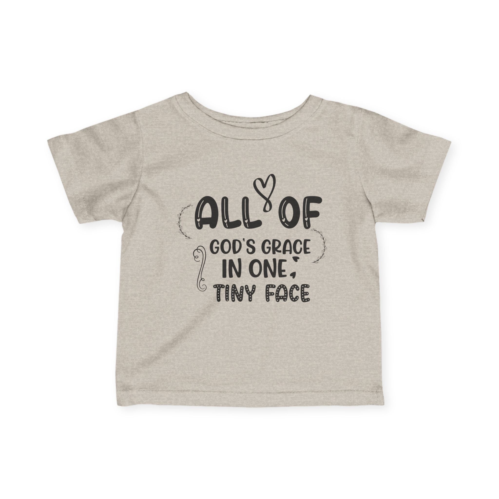 Infant Graphic Tee - All Of God's Grace In One Tiny Face | Kids clothes by atgodanddesigns
