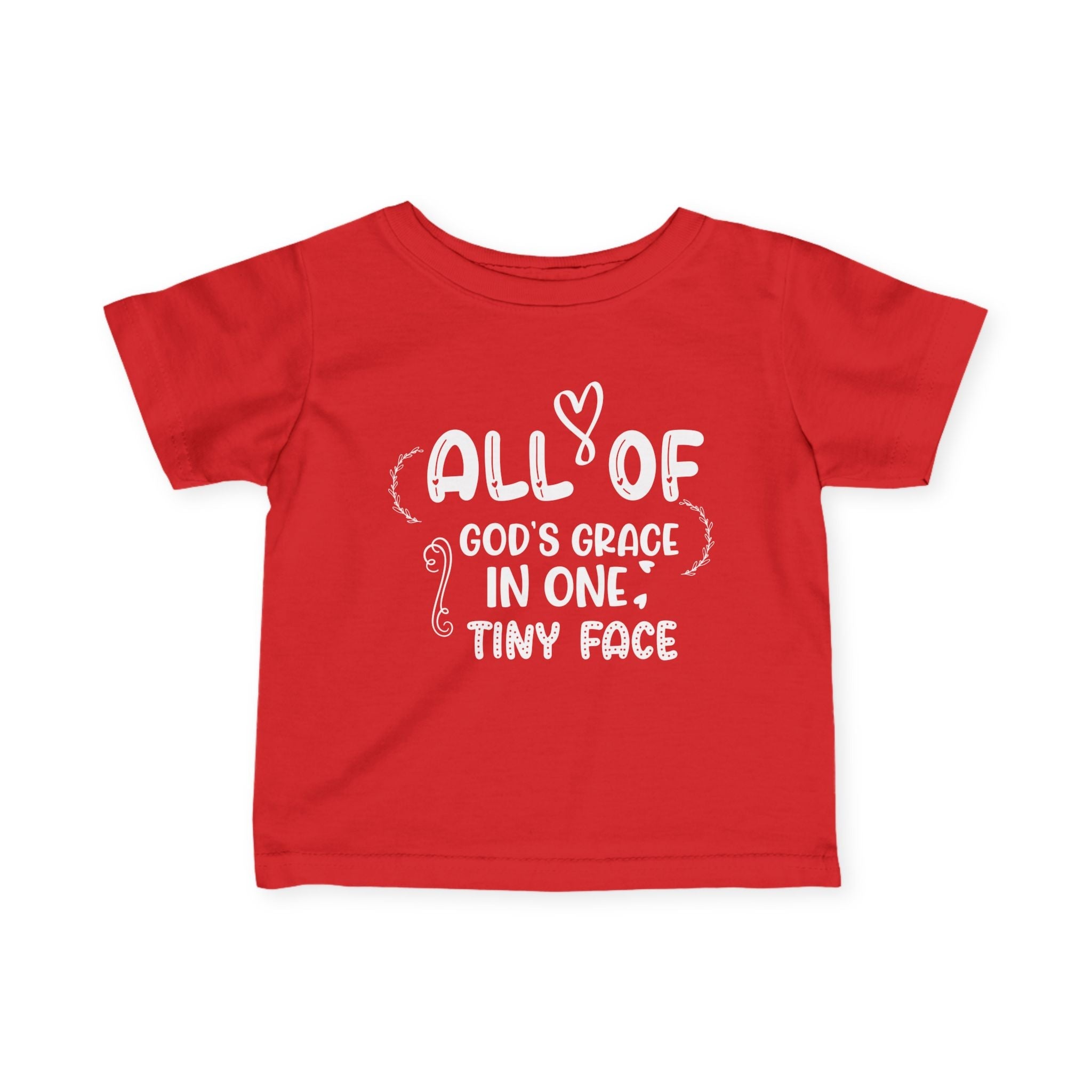 Infant Graphic Tee - All Of God's Grace In One Tiny Face | Kids clothes by atgodanddesigns