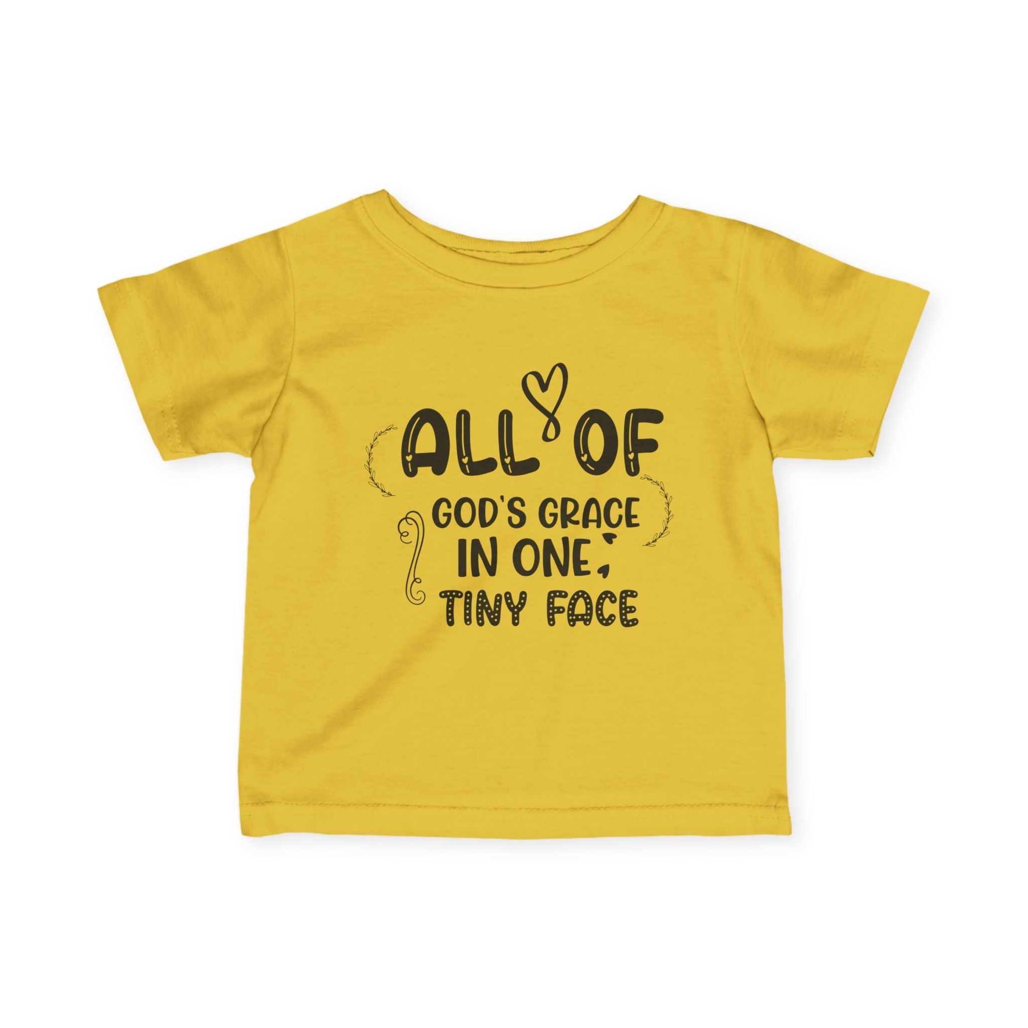 Infant Graphic Tee - All Of God's Grace In One Tiny Face | Kids clothes by atgodanddesigns