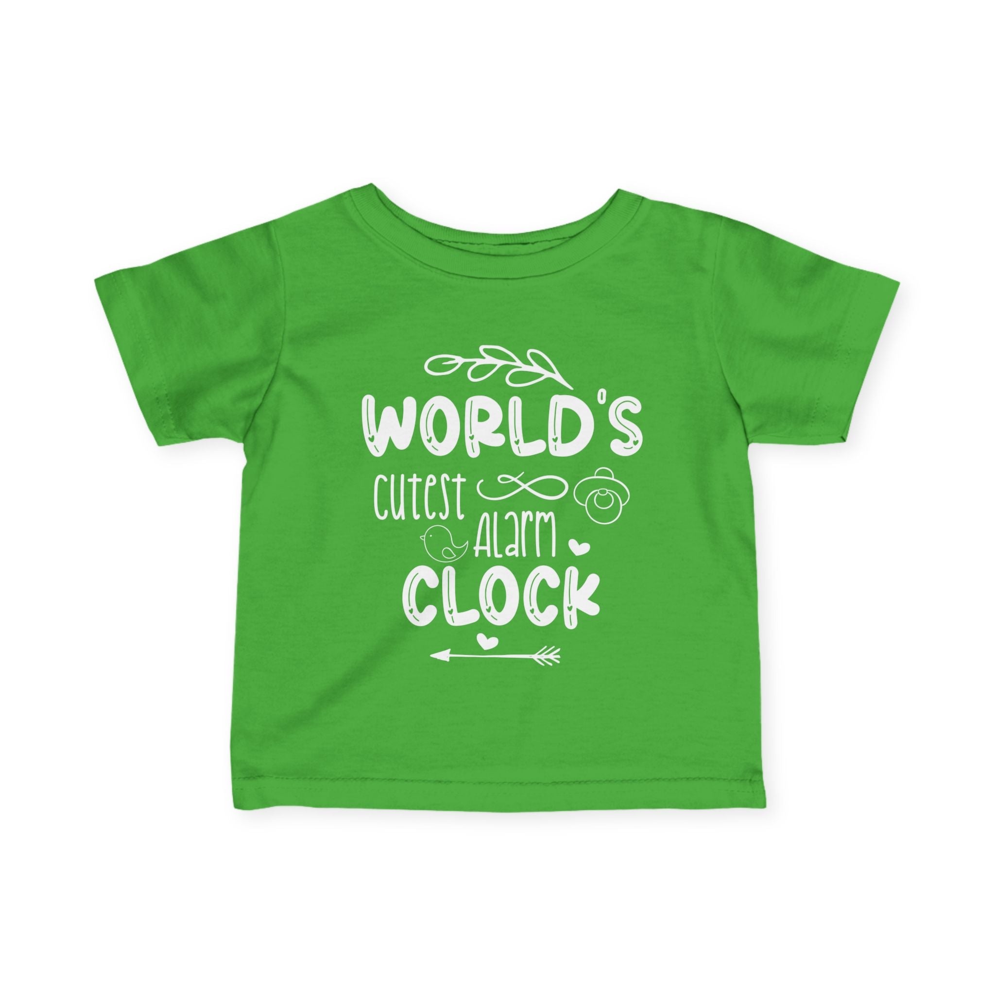 Infant Graphic Tee - World's Cutest Alarm Clock | Kids clothes by atgodanddesigns