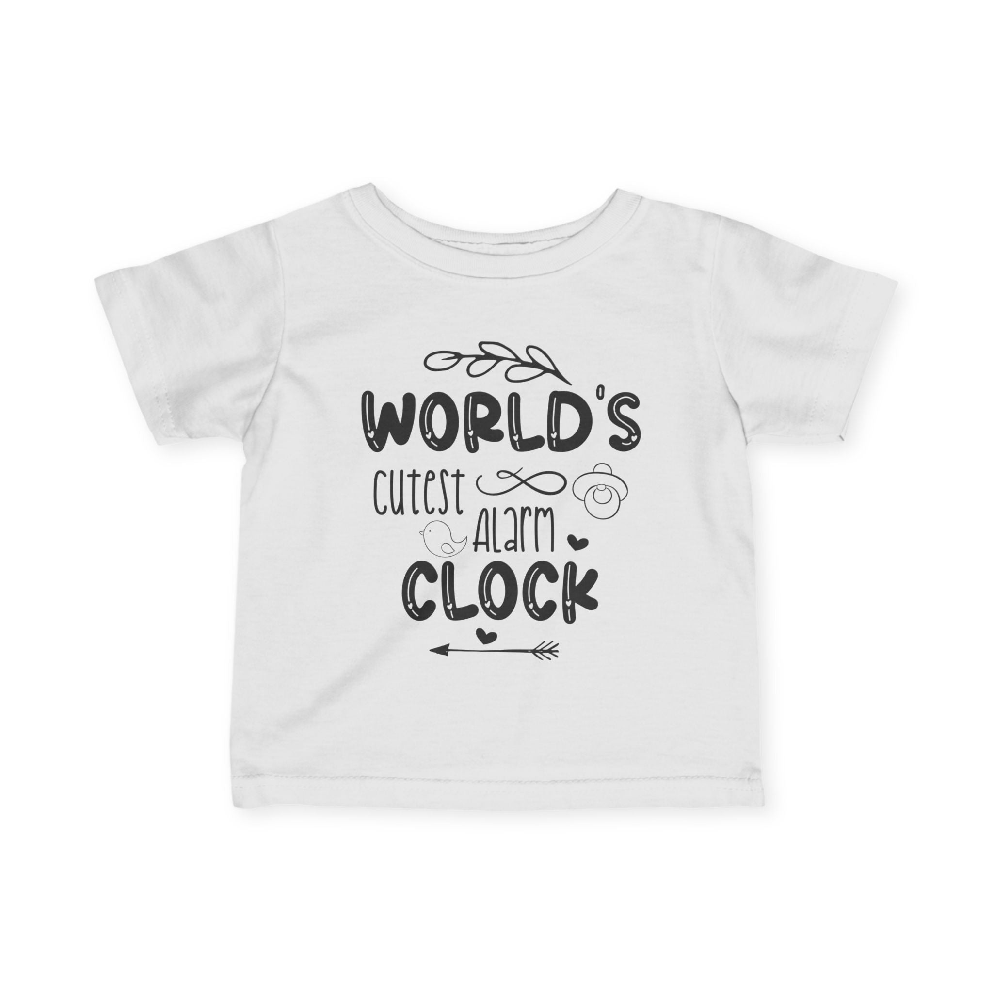 Infant Graphic Tee - World's Cutest Alarm Clock | Kids clothes by atgodanddesigns
