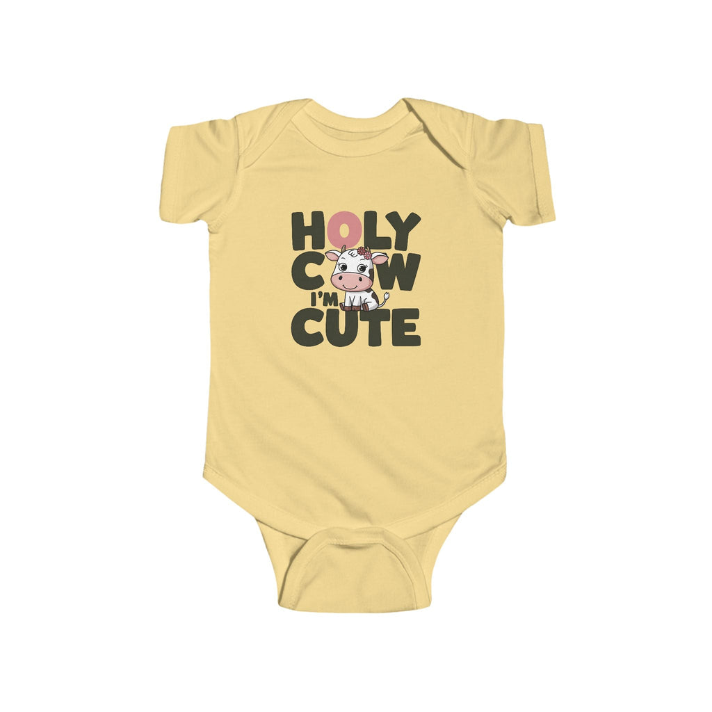 Infant Graphics Onesie - Holy Cow I'm Cute | Kids clothes by atgodanddesigns
