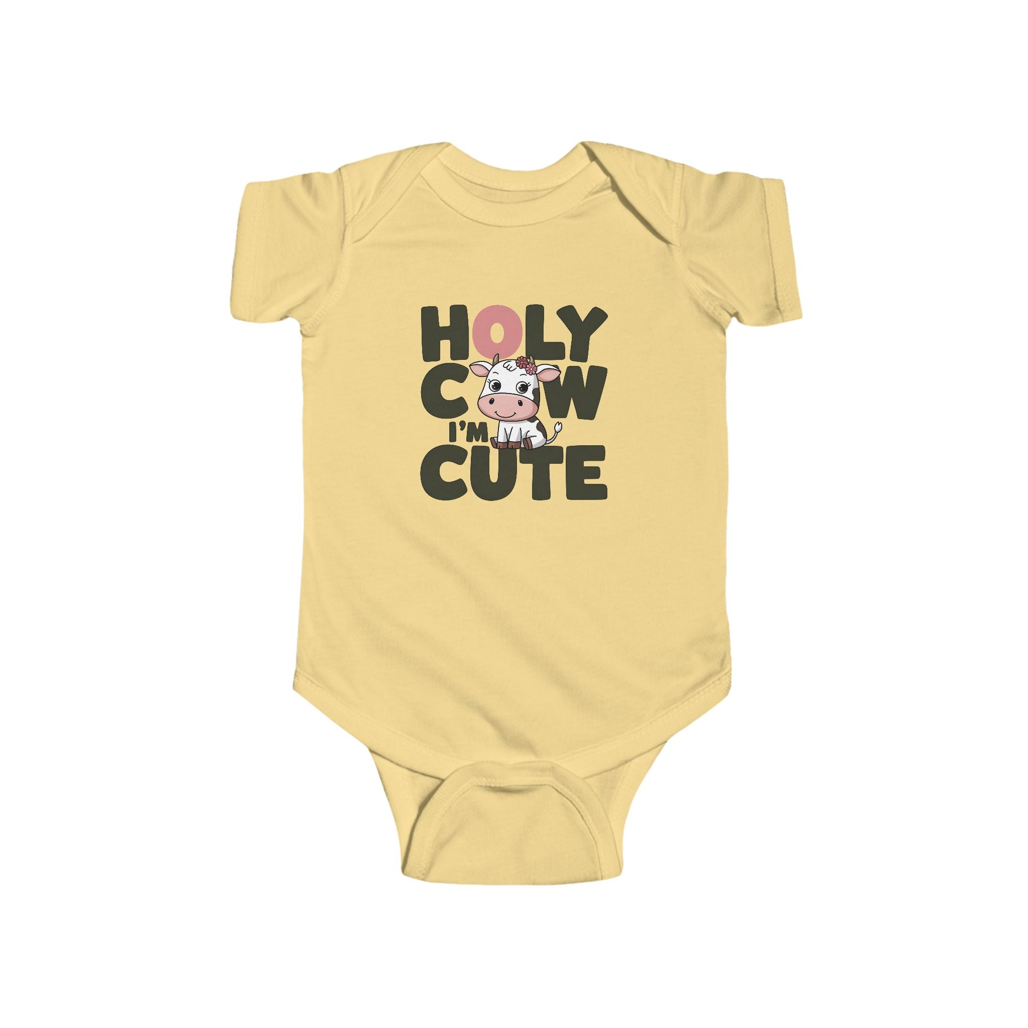 Infant Graphics Onesie - Holy Cow I'm Cute | Kids clothes by atgodanddesigns