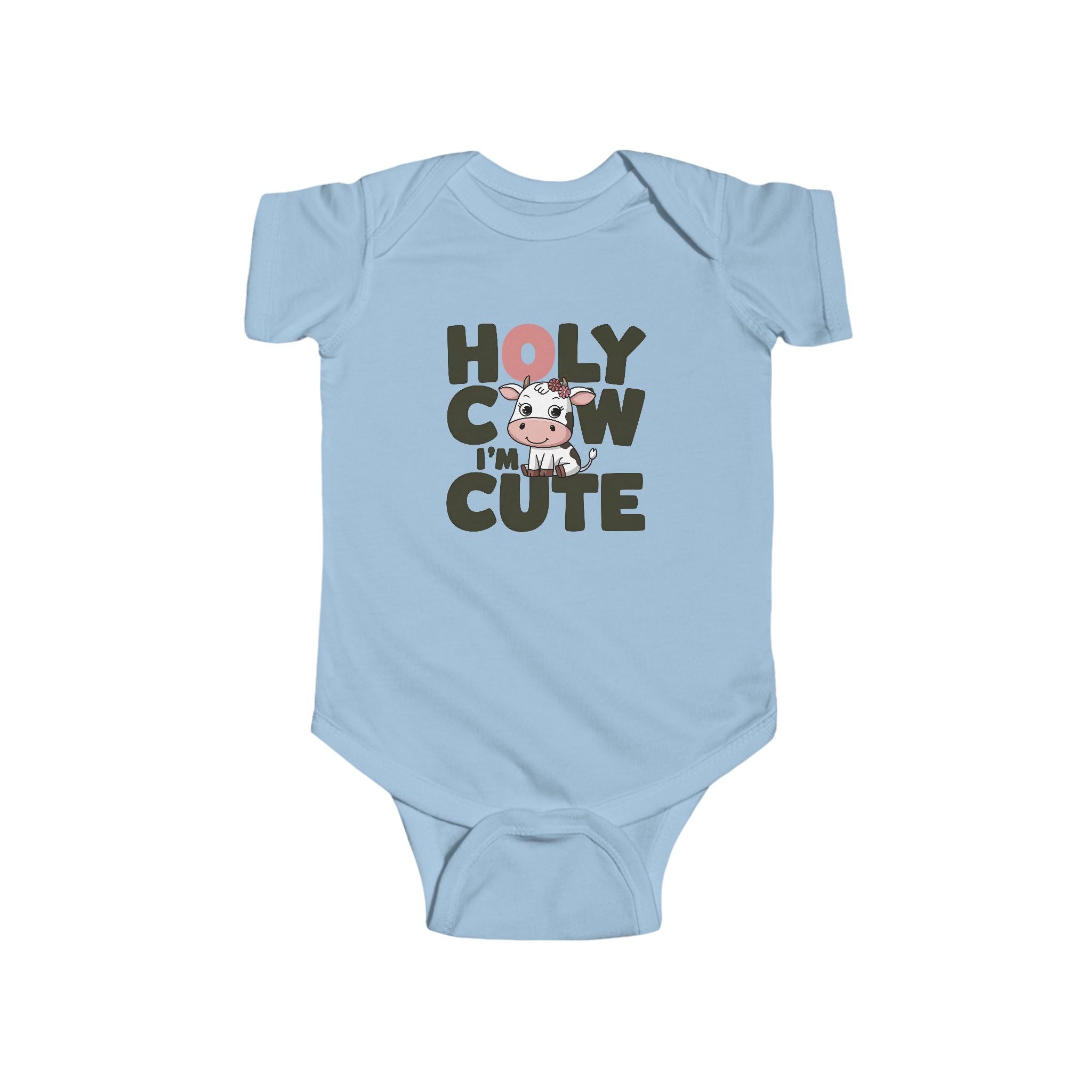 Infant Graphics Onesie - Holy Cow I'm Cute | Kids clothes by atgodanddesigns