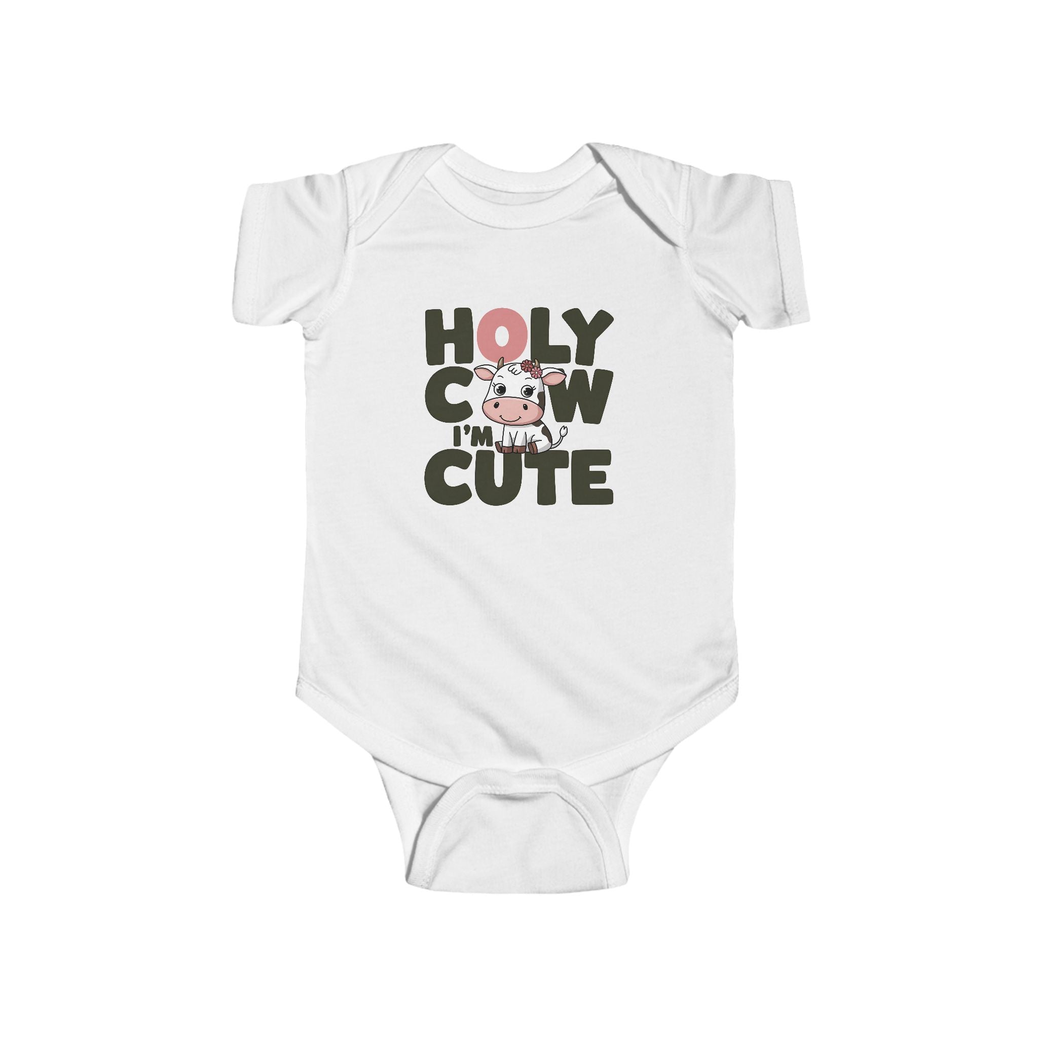 Infant Graphics Onesie - Holy Cow I'm Cute | Kids clothes by atgodanddesigns