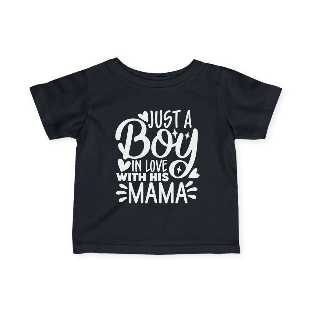 Infant Graphics Tee - Just A Boy In Love With His Mama | Kids clothes by atgodanddesigns