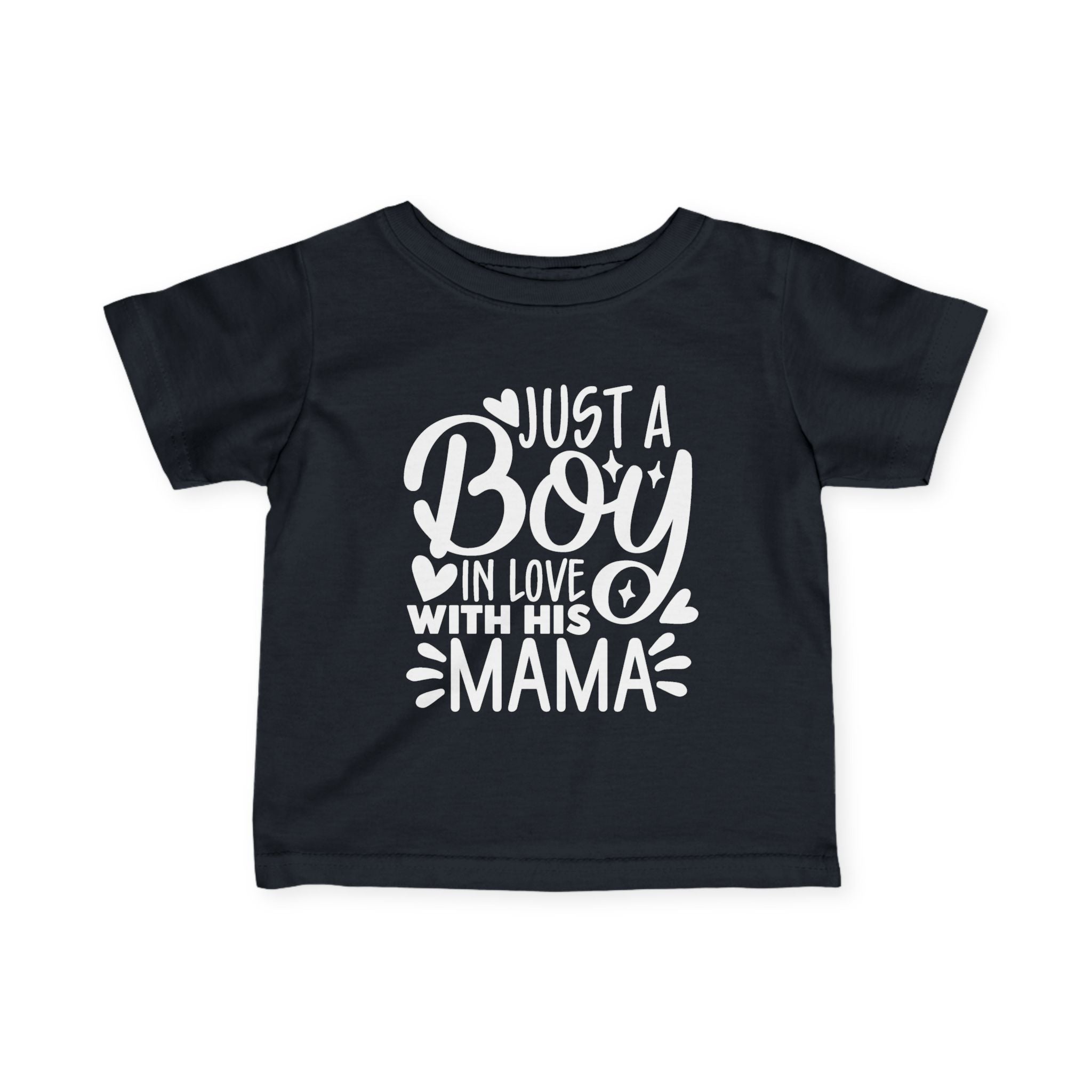 Infant Graphics Tee - Just A Boy In Love With His Mama | Kids clothes by atgodanddesigns