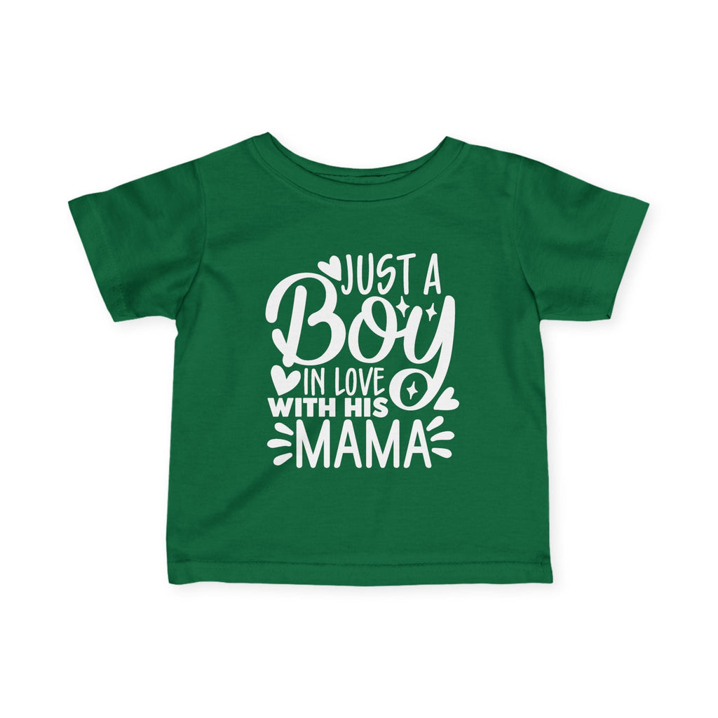 Infant Graphics Tee - Just A Boy In Love With His Mama | Kids clothes by atgodanddesigns
