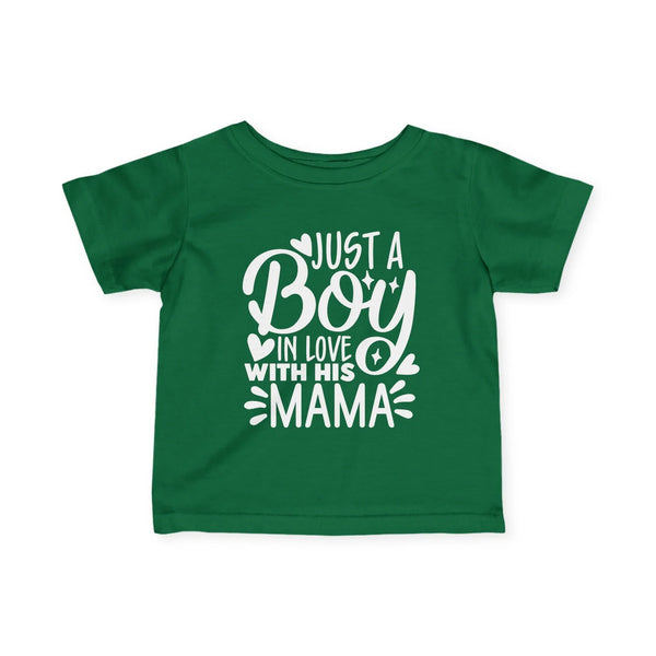 Infant Graphics Tee - Just A Boy In Love With His Mama | Kids clothes by atgodanddesigns