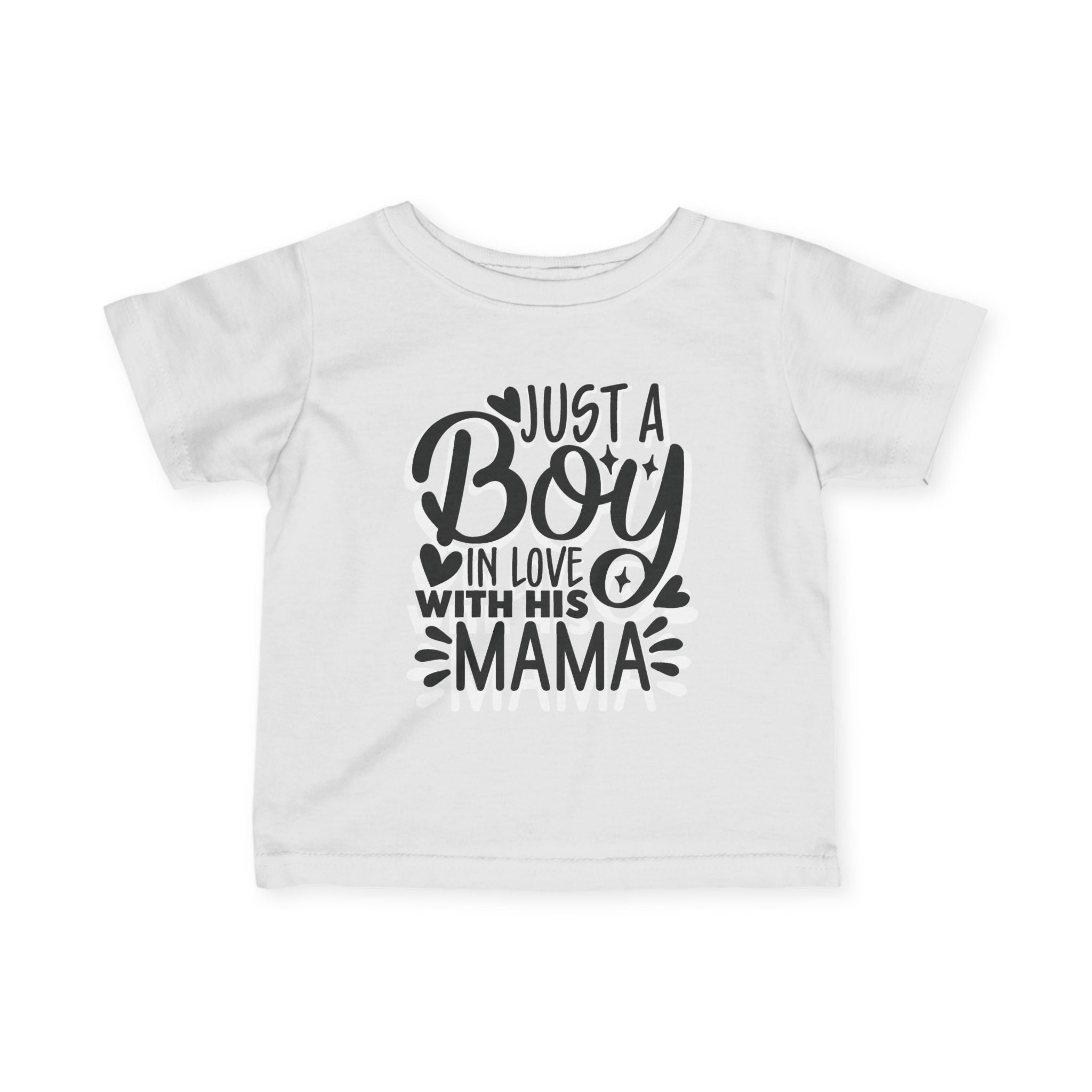 Infant Graphics Tee - Just A Boy In Love With His Mama | Kids clothes by atgodanddesigns