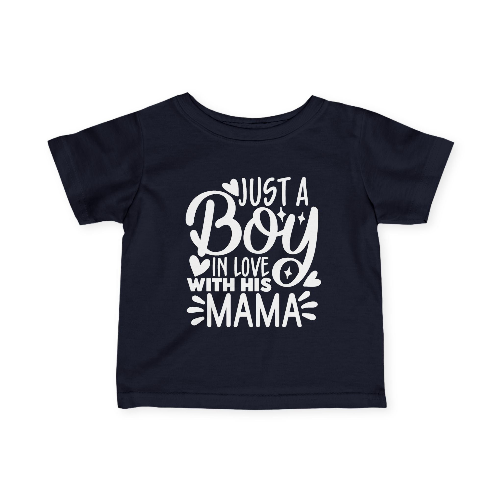 Infant Graphics Tee - Just A Boy In Love With His Mama | Kids clothes by atgodanddesigns