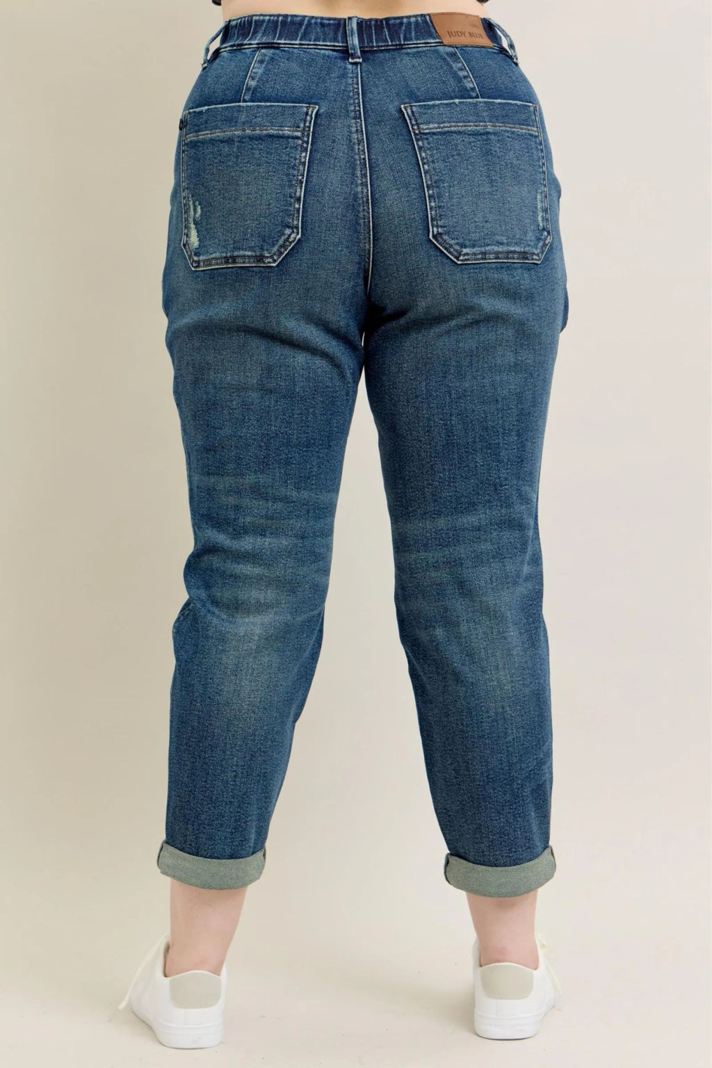 Judy Blue Full Size HW Vintage Wash Jeans w/ Drawstring Plus Size | by atgodanddesigns