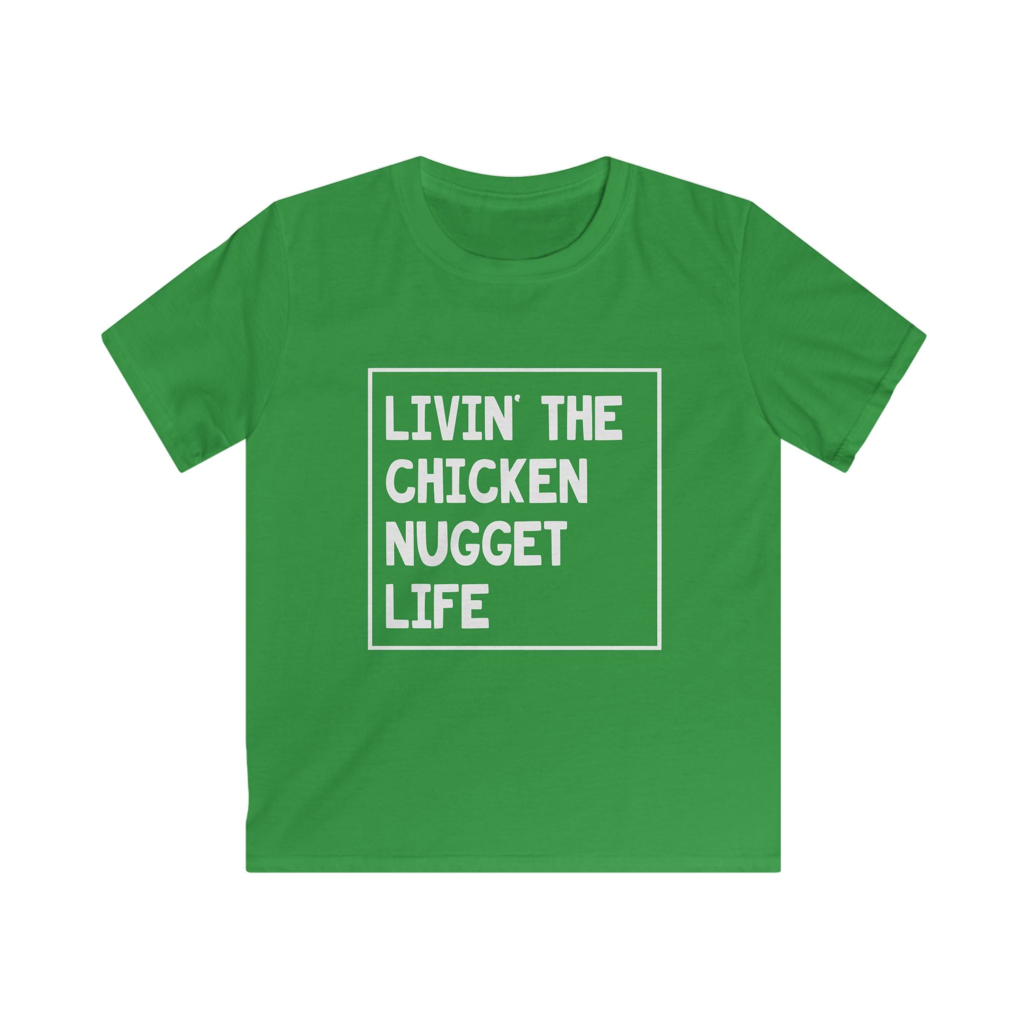 Kids Graphic T-Shirt - Livin' The Chicken Nugget Life | Kids clothes by atgodanddesigns