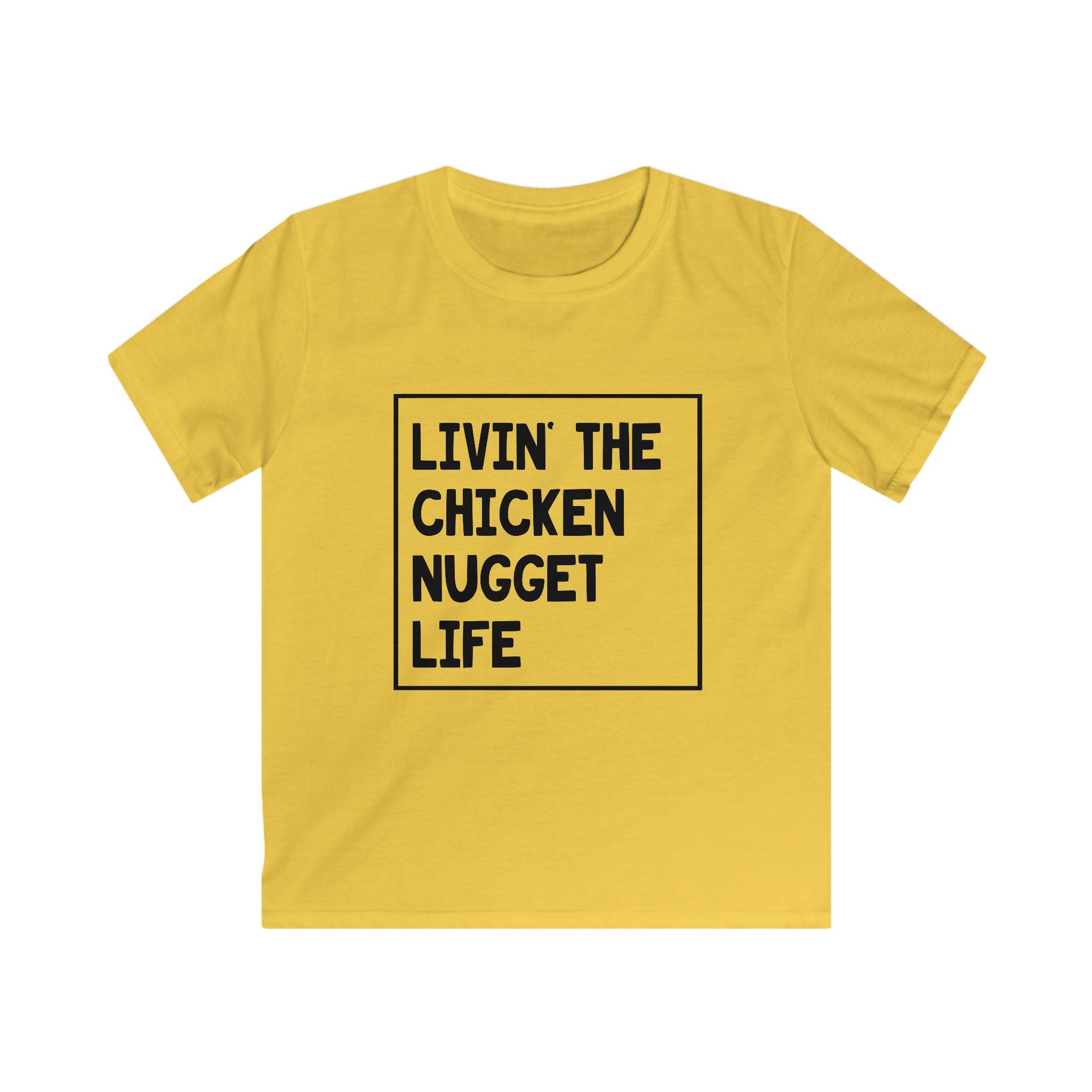 Kids Graphic T-Shirt - Livin' The Chicken Nugget Life | Kids clothes by atgodanddesigns