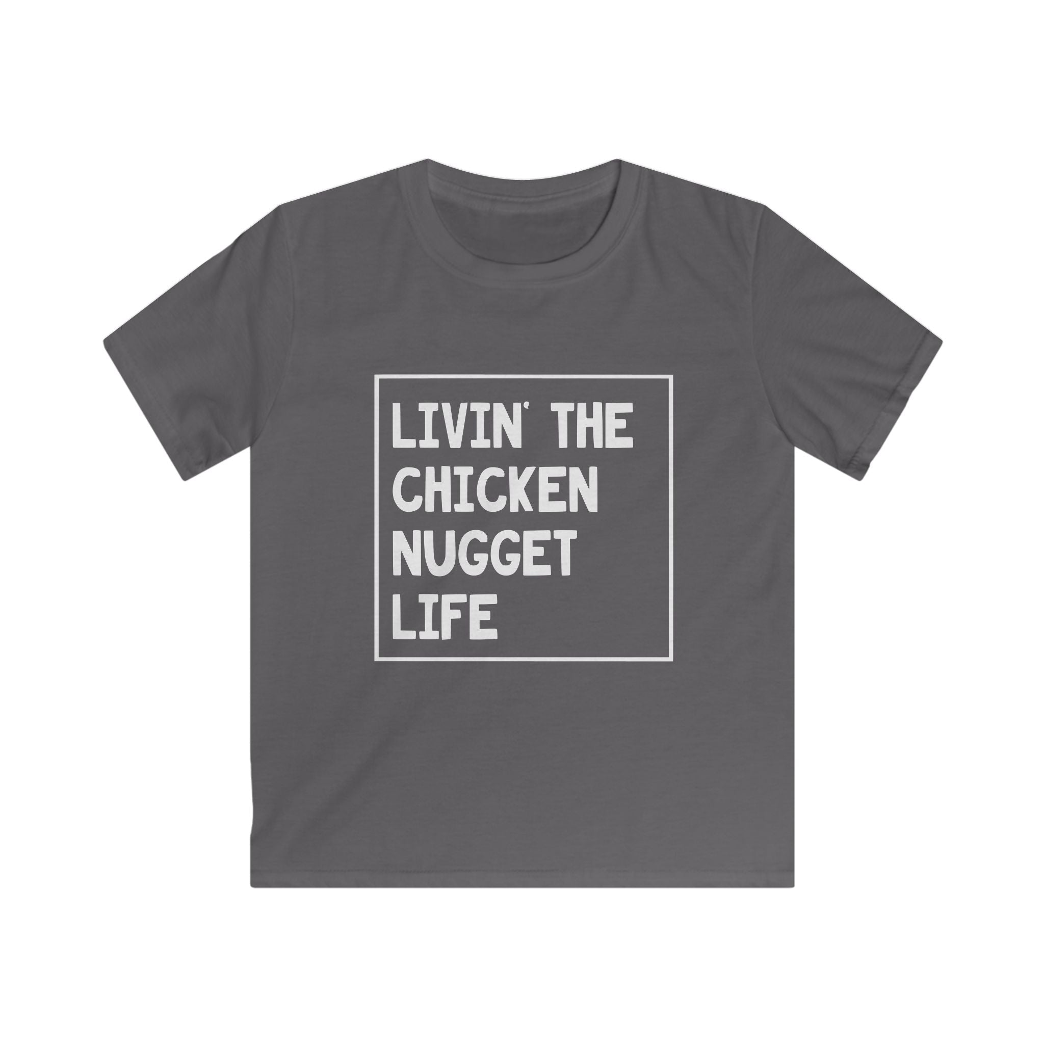Kids Graphic T-Shirt - Livin' The Chicken Nugget Life | Kids clothes by atgodanddesigns