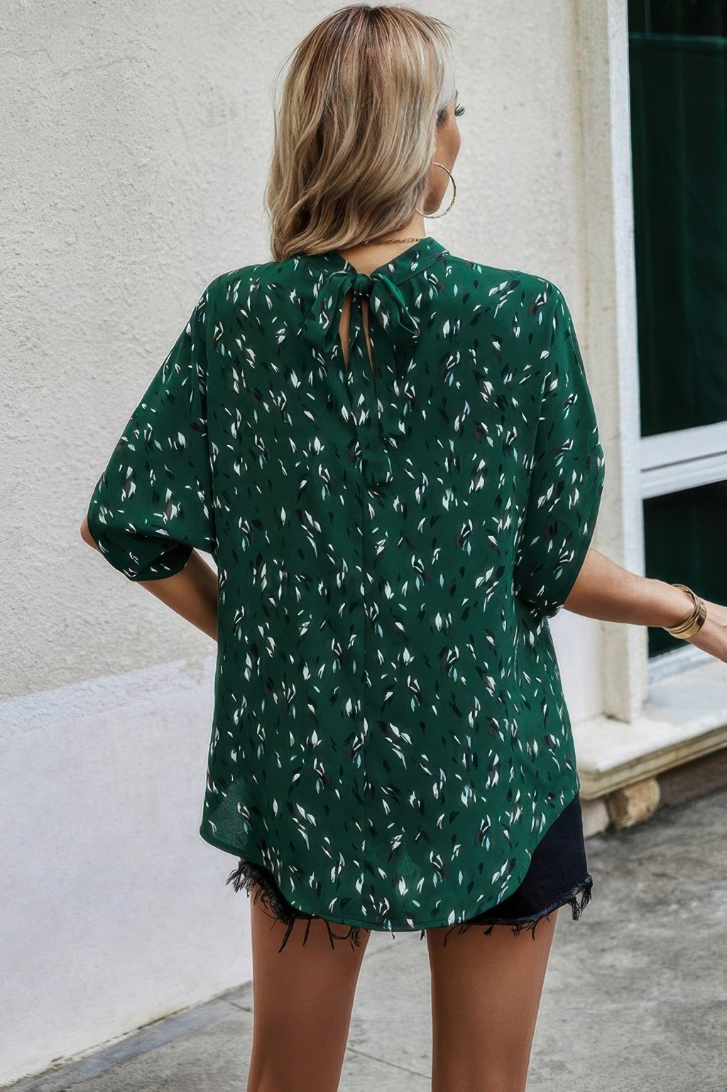 Leopard Open Back Knot Drop Top | by atgodanddesigns