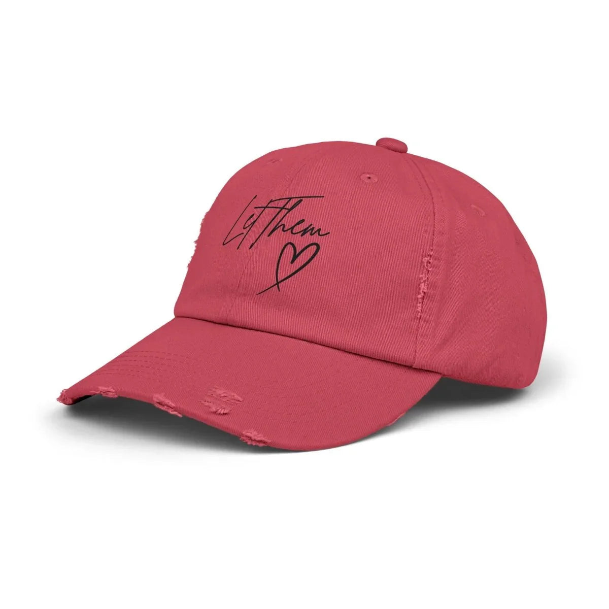 Let Them Distressed Hat Design - Unique Distressed Hat Design | Hats by atgodanddesigns