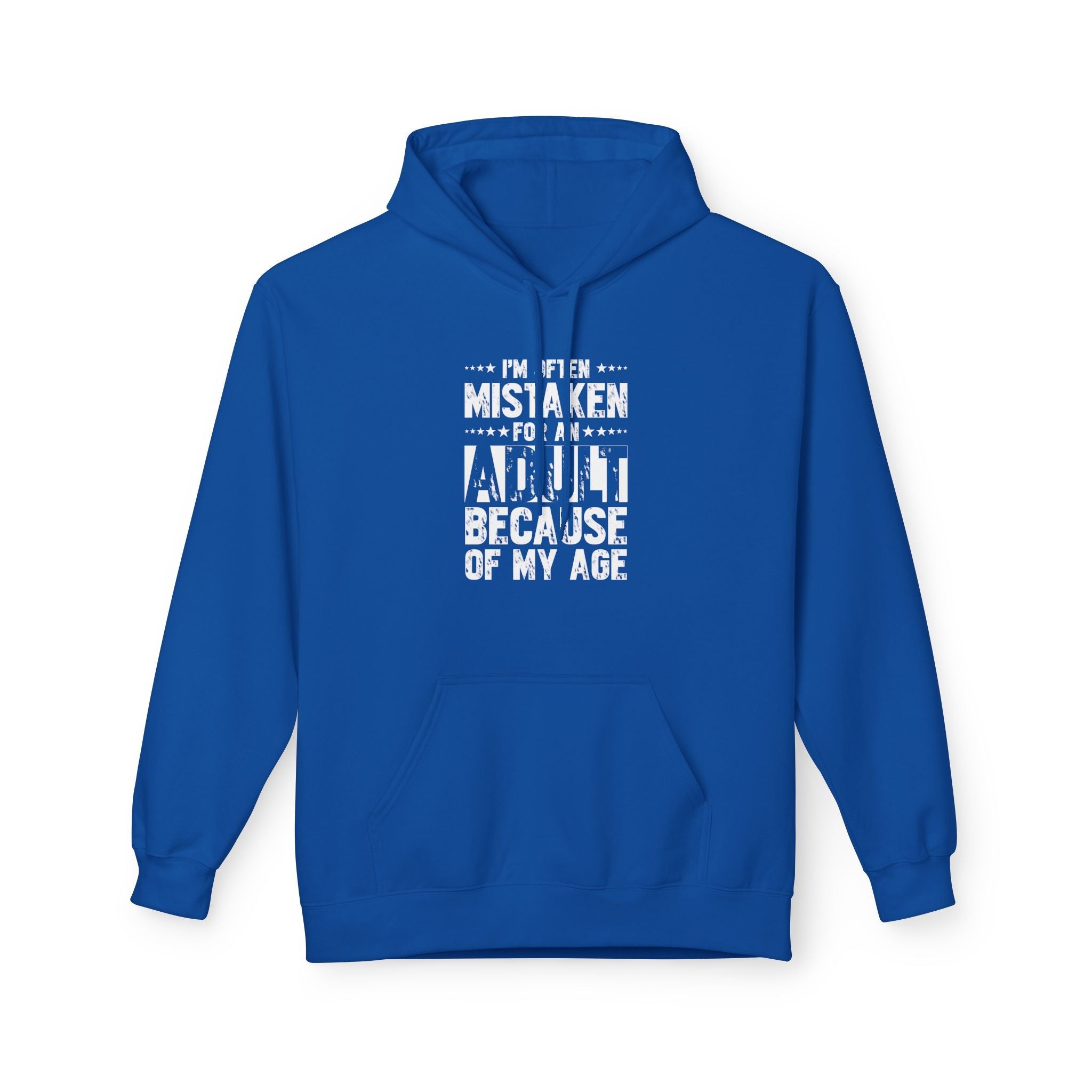 Men's Graphic Fleece Hoodie - I'm Often Mistaken For An Adult Because Of My Age | Hoodie by atgodanddesigns