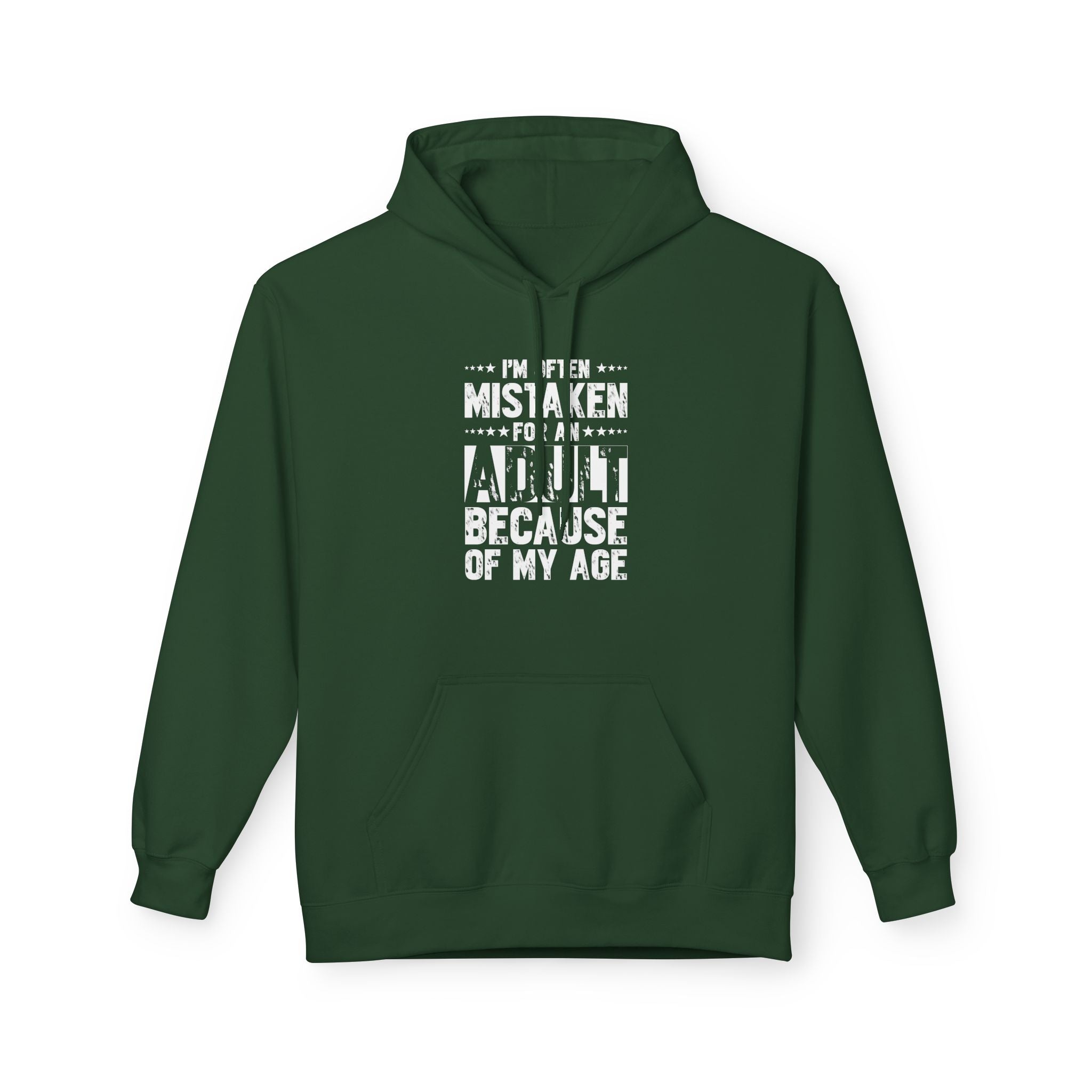 Men's Graphic Fleece Hoodie - I'm Often Mistaken For An Adult Because Of My Age | Hoodie by atgodanddesigns