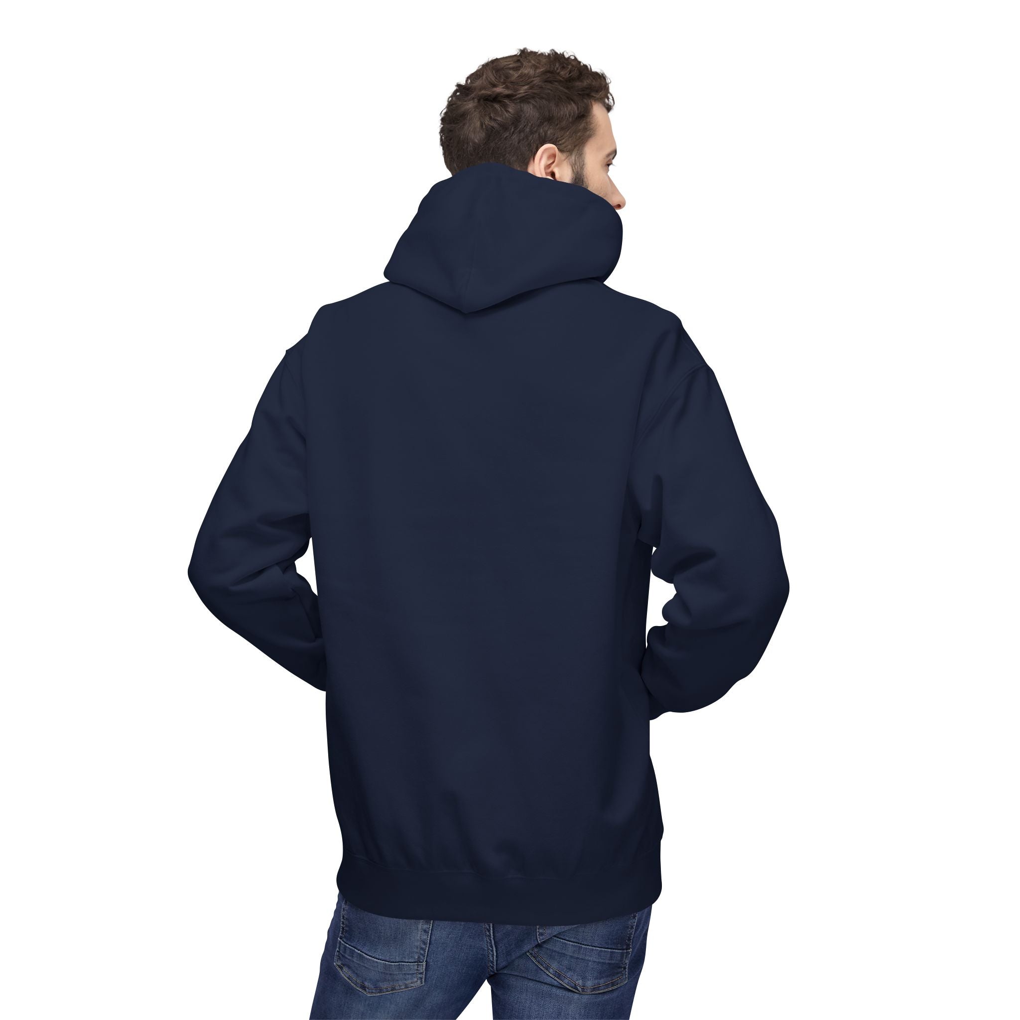 Men's Graphic Fleece Hoodie - Undefeated Hide & Seek Champion | Hoodie by atgodanddesigns