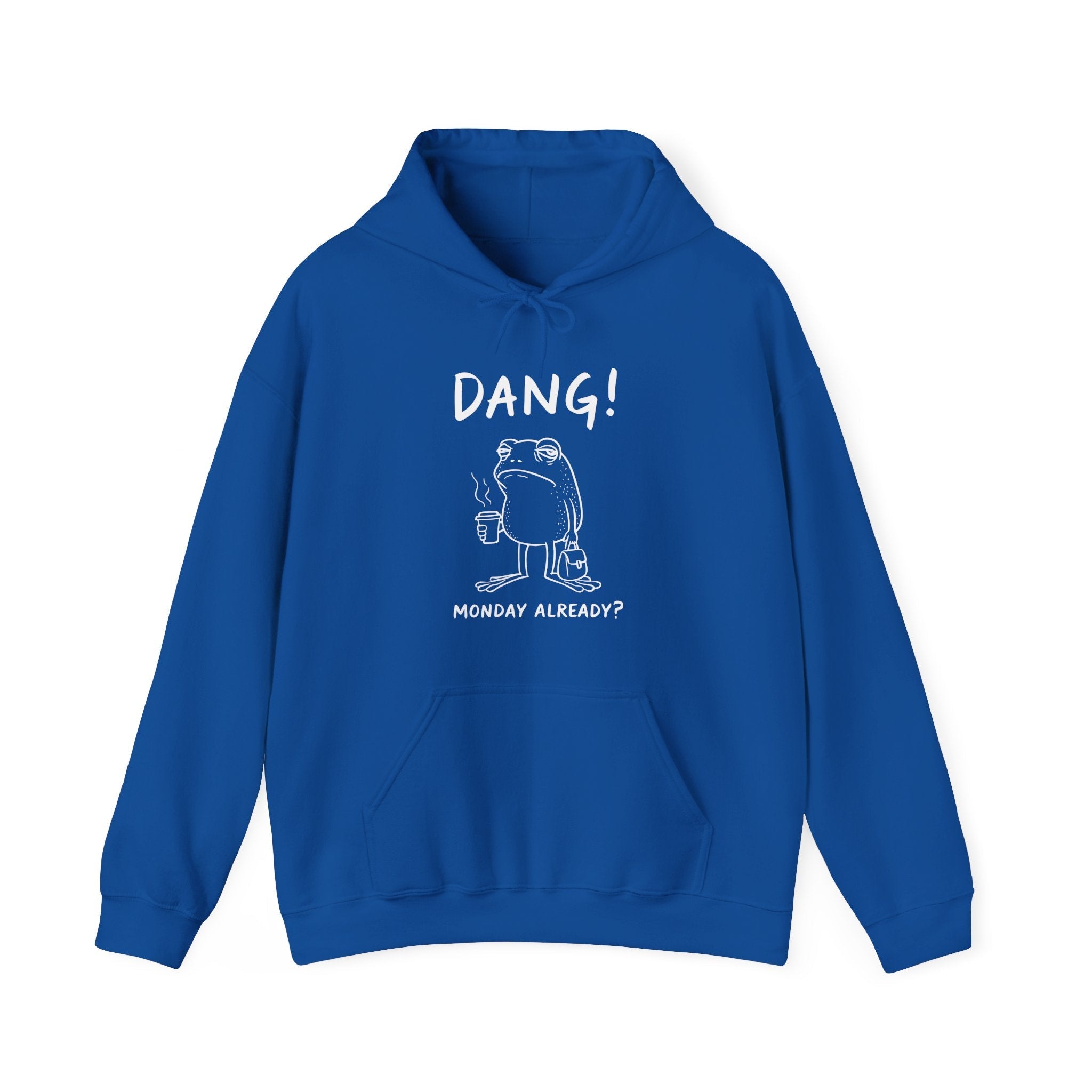Men's Graphic Hooded Sweatshirt - Dang! Monday Already? | Hoodie by atgodanddesigns