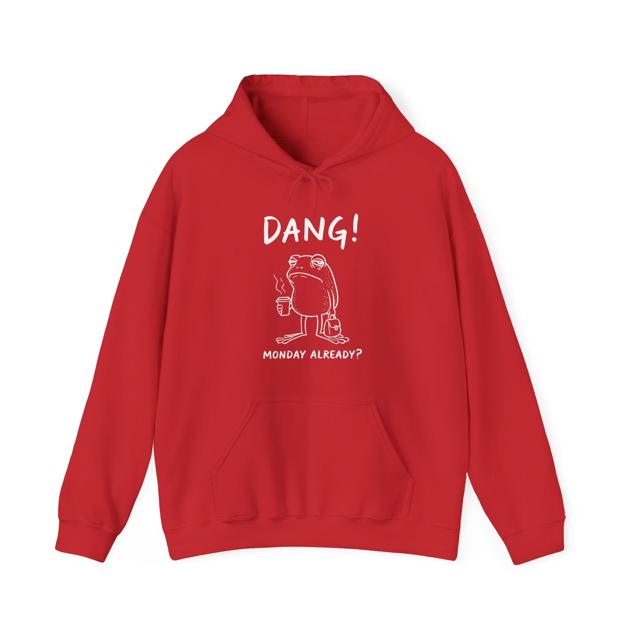Men's Graphic Hooded Sweatshirt - Dang! Monday Already? | Hoodie by atgodanddesigns