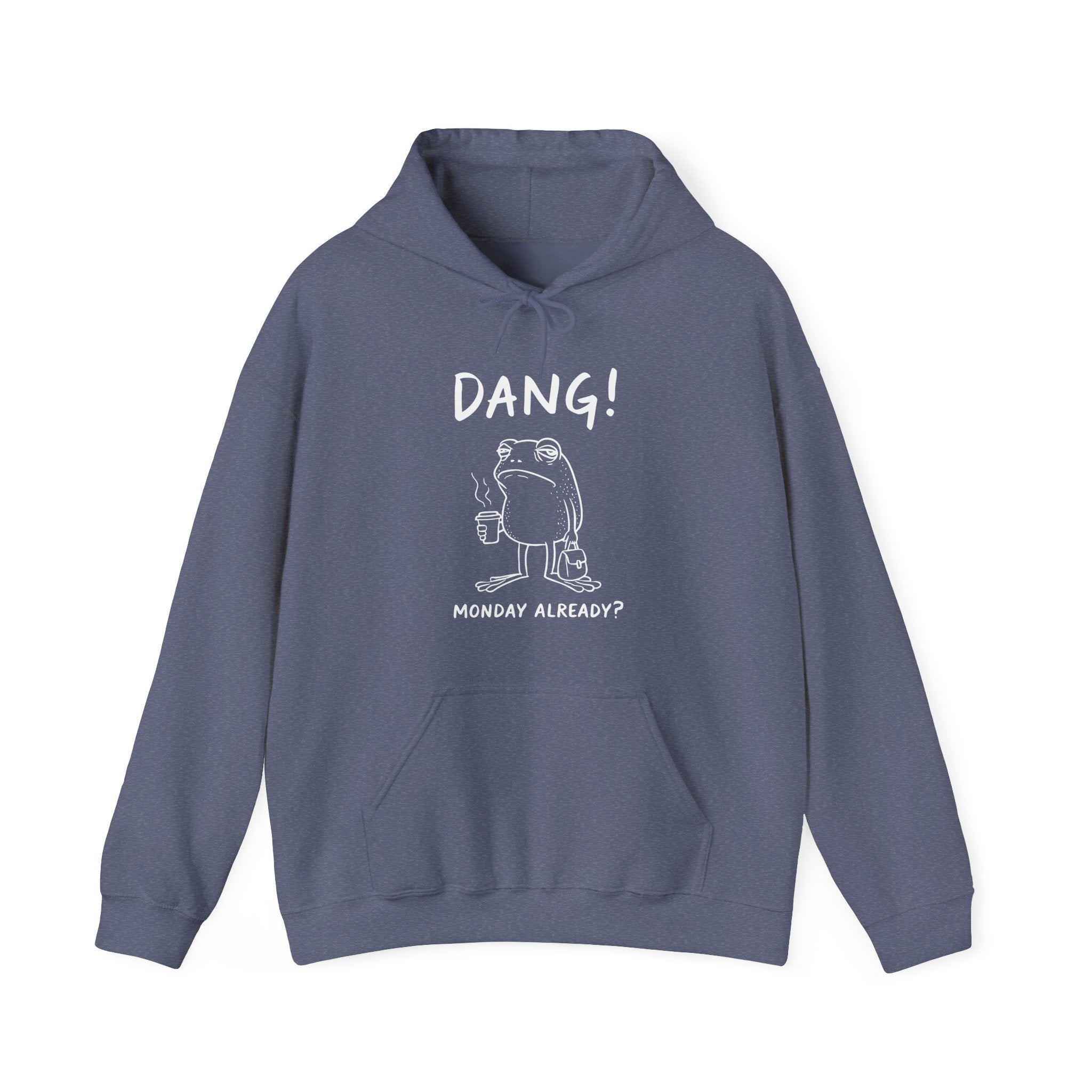 Men's Graphic Hooded Sweatshirt - Dang! Monday Already? | Hoodie by atgodanddesigns