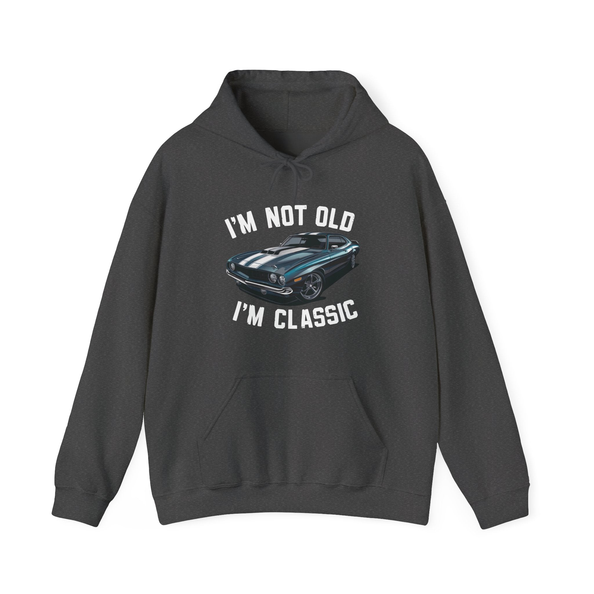 Men's Graphic Hooded Sweatshirt - I'm Not Old I'm Classic | Hoodie by atgodanddesigns