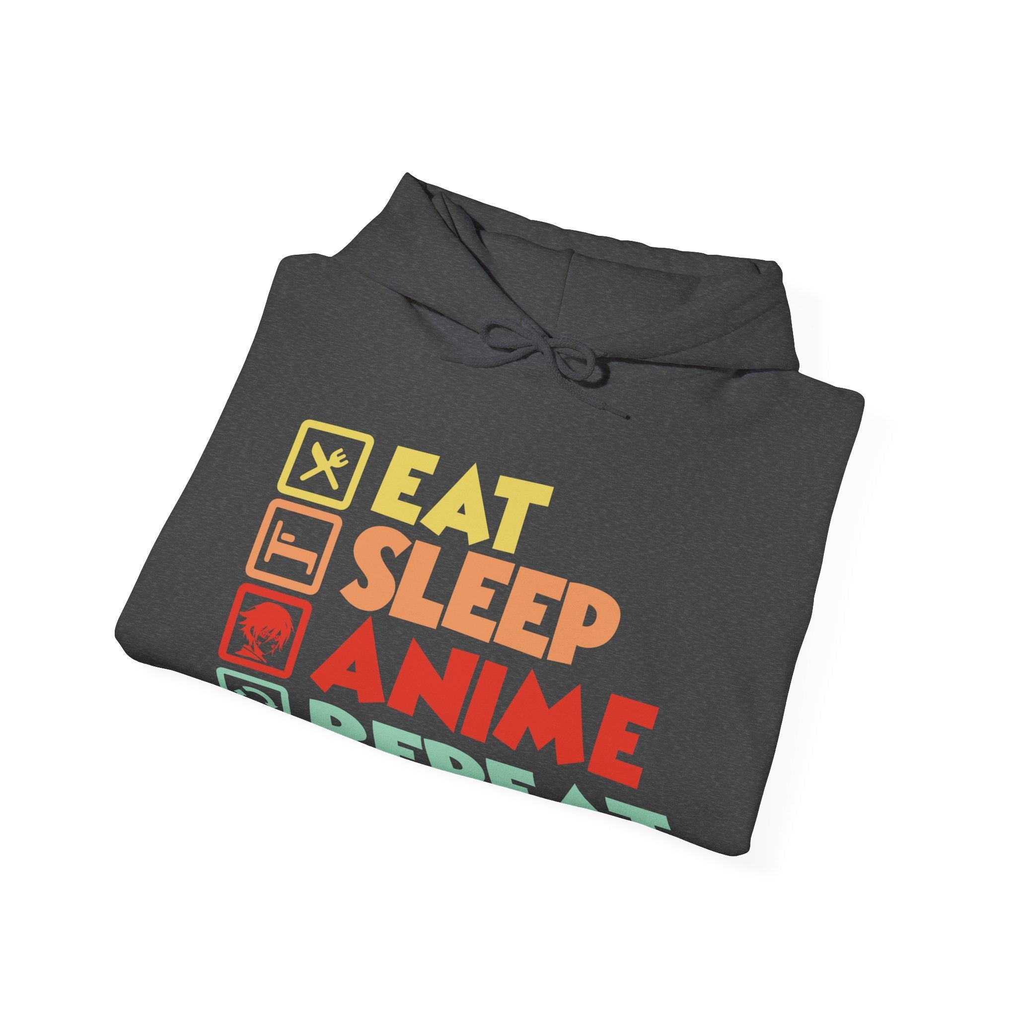 Men's Graphic Hoodie - Eat Sleep Anime Repeat | Hoodie by atgodanddesigns