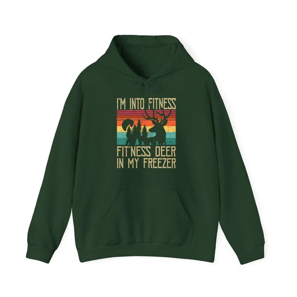 Men's Graphic Hoodie - I'm Into Fitness...Fit'ness Deer In My Freezer | Hoodie by atgodanddesigns