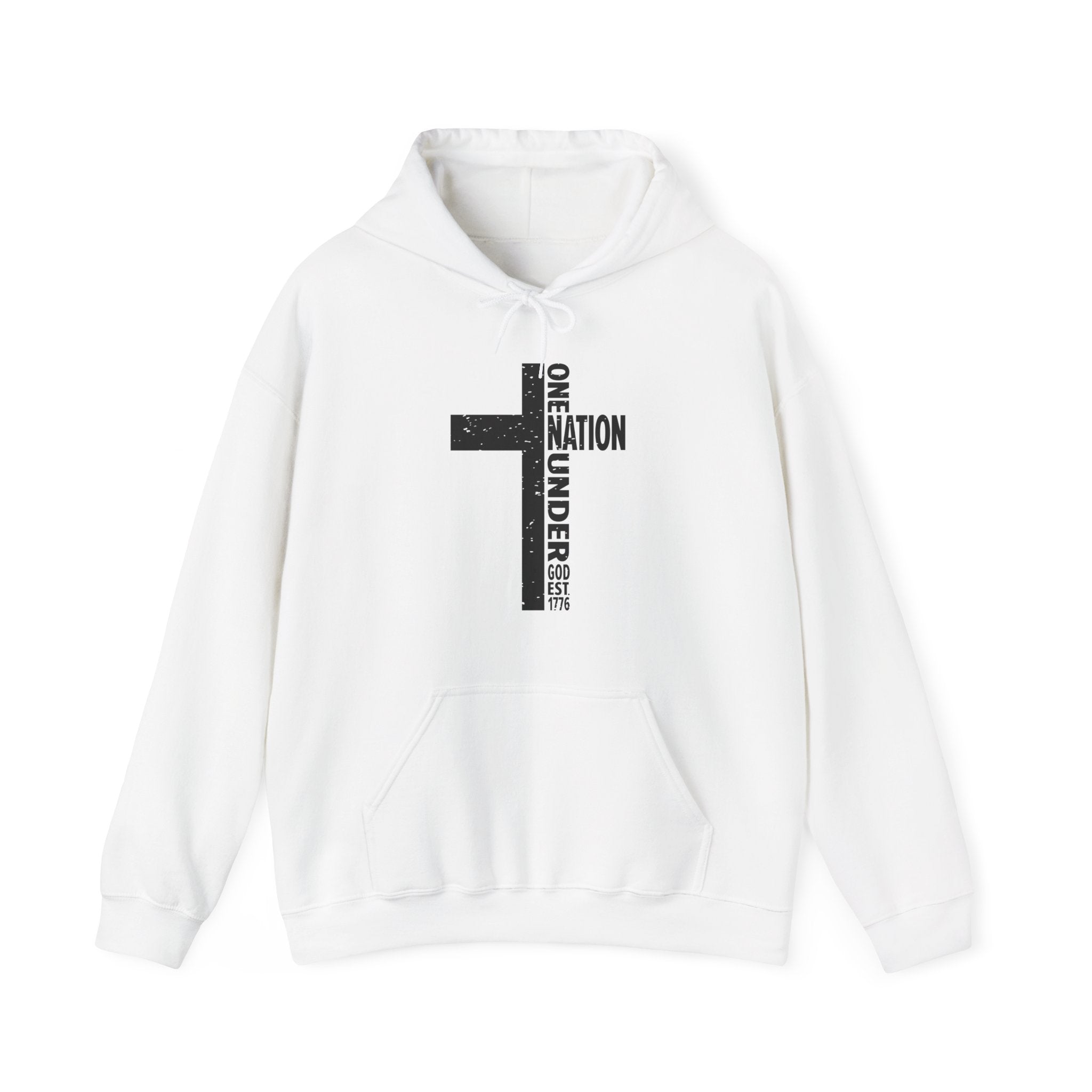 Men's Graphic Hoodie - One Nation Under God | Hoodie by atgodanddesigns