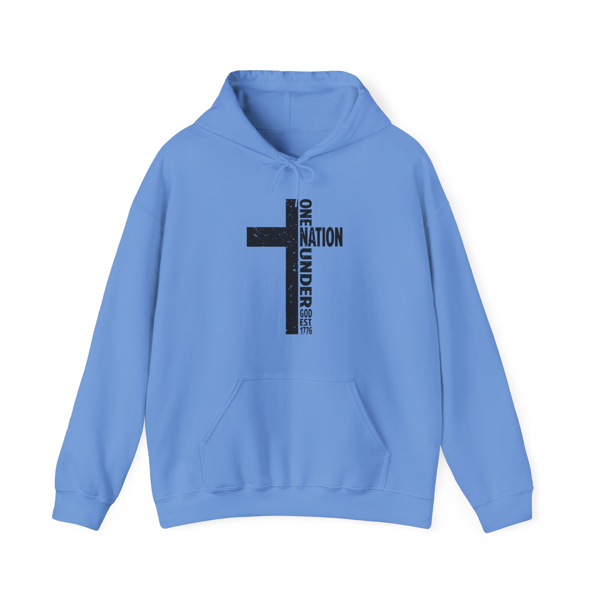 Men's Graphic Hoodie - One Nation Under God | Hoodie by atgodanddesigns