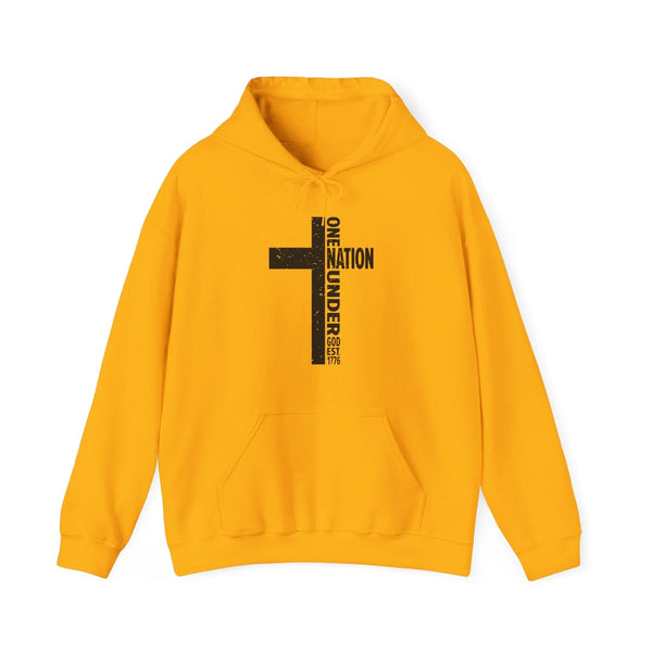 Men's Graphic Hoodie - One Nation Under God | Hoodie by atgodanddesigns