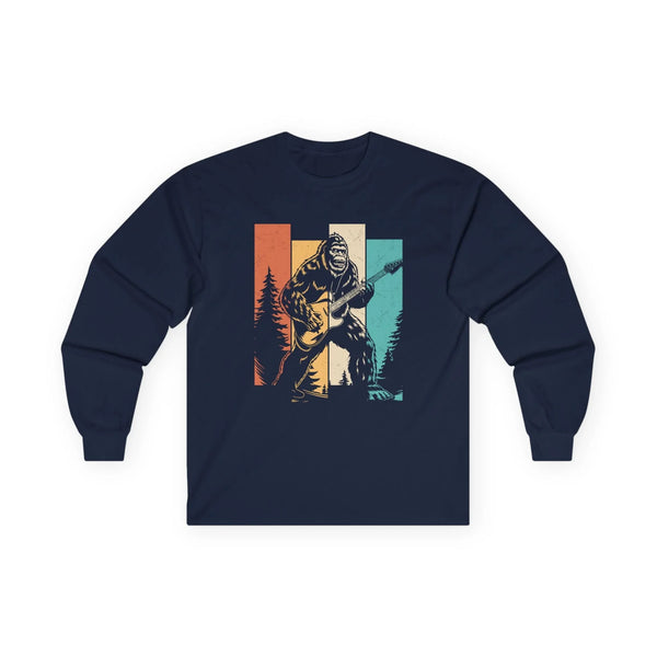 Men's Graphic Long Sleeve - Bigfoot Rock Legend | Long - sleeve by atgodanddesigns
