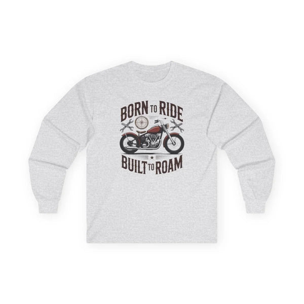 Men's Graphic Long Sleeve - Born to Ride Built to Roam | Long - sleeve by atgodanddesigns