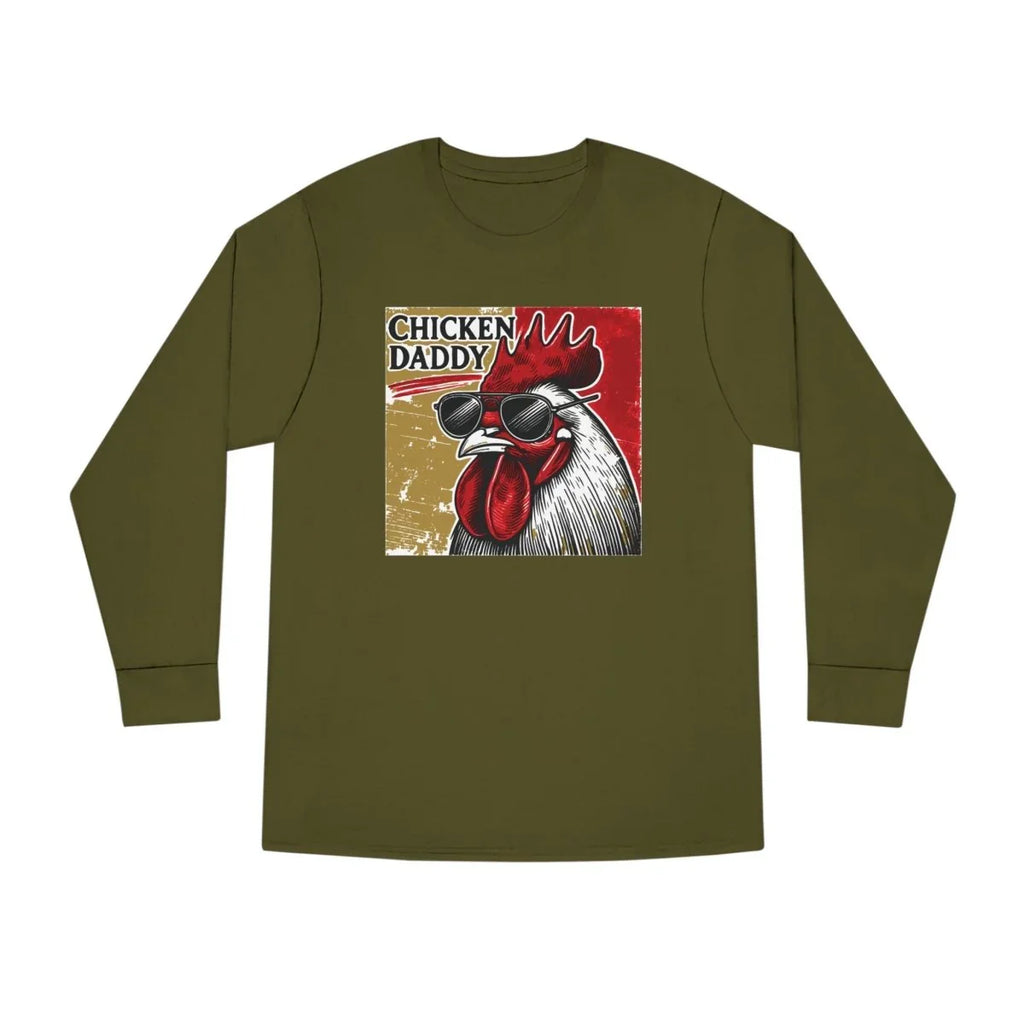 Men's Graphic Long Sleeve Tee - Chicken Daddy | Long - sleeve by atgodanddesigns