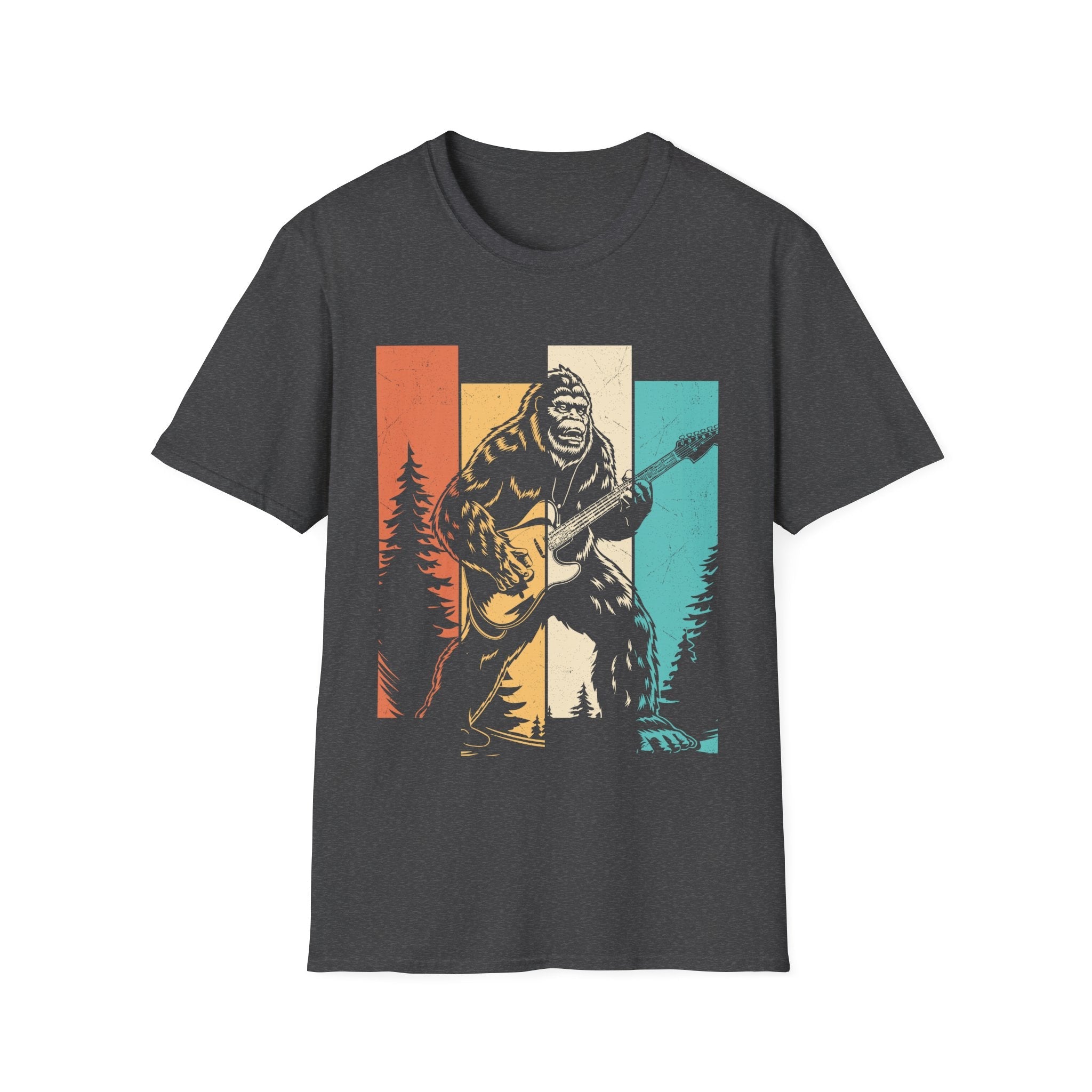 Men's Graphic T-Shirt - Bigfoot Rock Legend | T-Shirt by atgodanddesigns