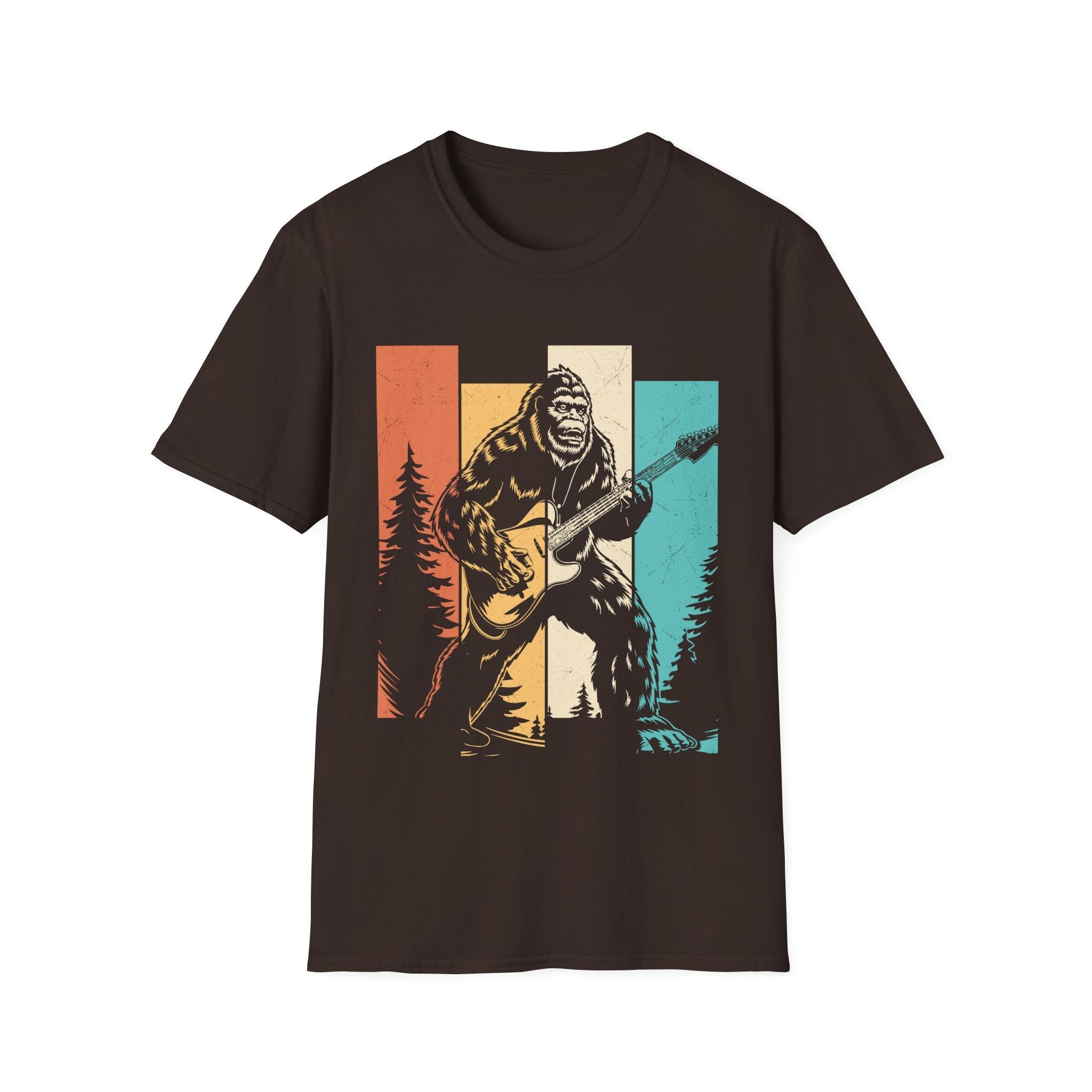 Men's Graphic T-Shirt - Bigfoot Rock Legend | T-Shirt by atgodanddesigns