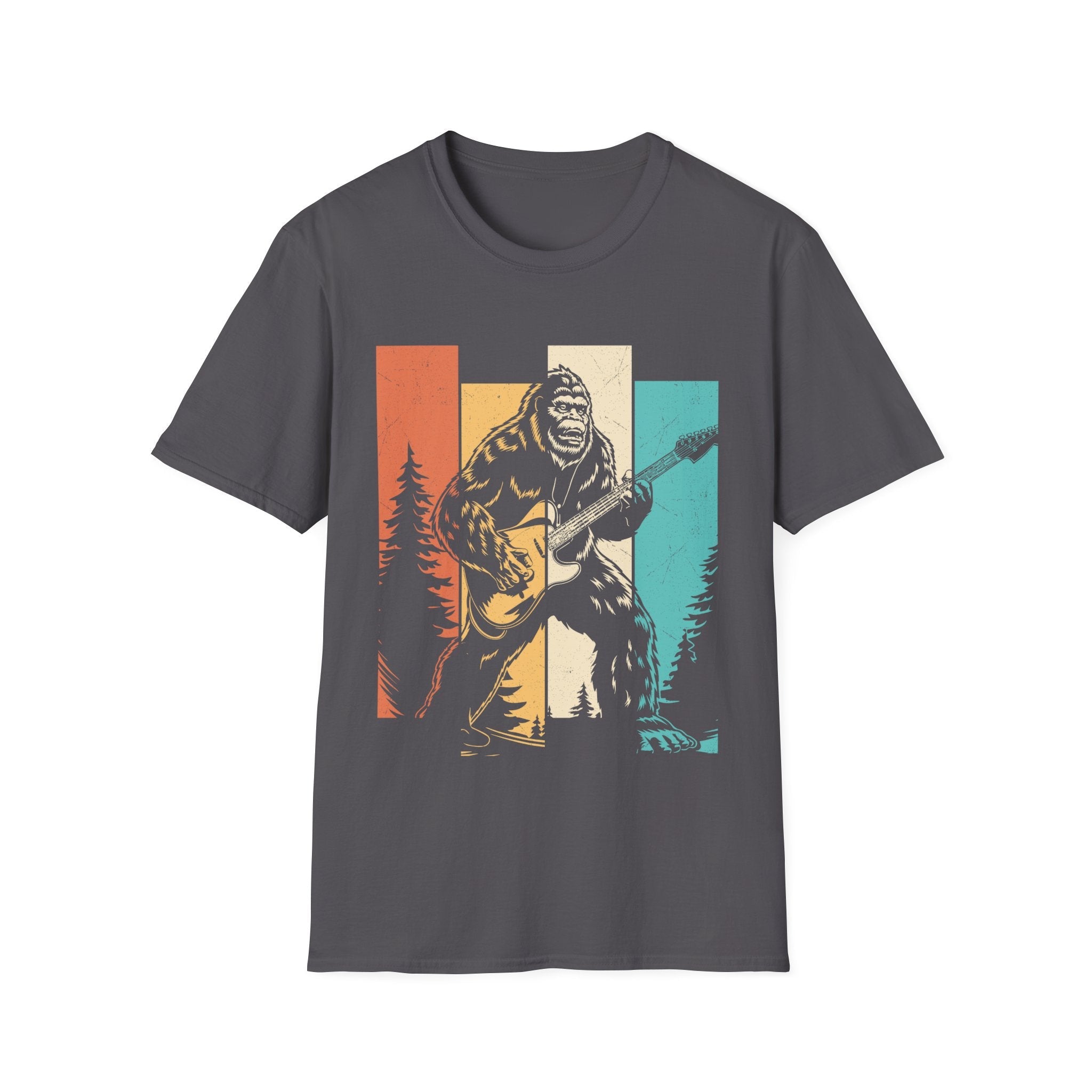 Men's Graphic T-Shirt - Bigfoot Rock Legend | T-Shirt by atgodanddesigns