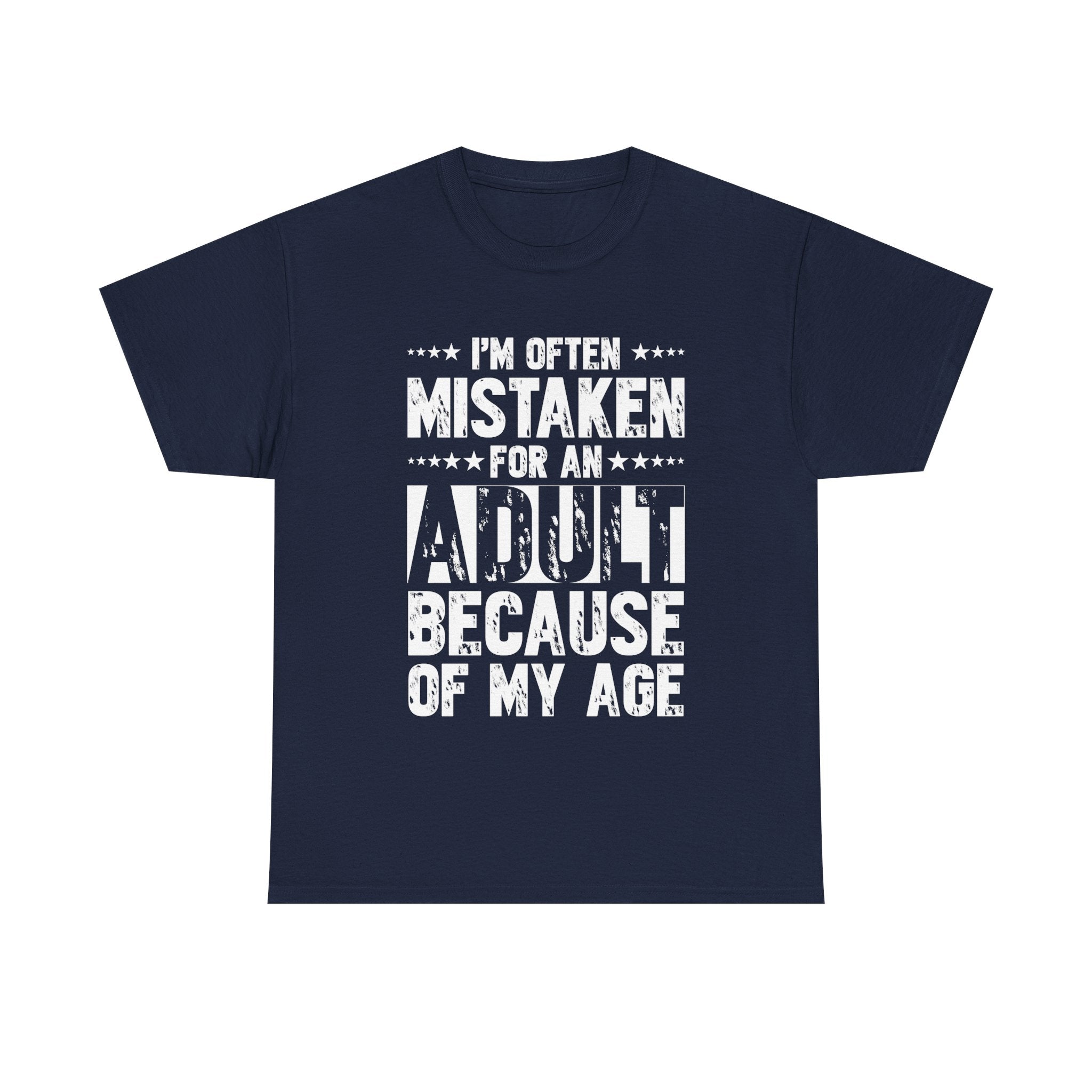 Men's Graphic T-Shirt - I Am Often Mistaken For An Adult | T-Shirt by atgodanddesigns