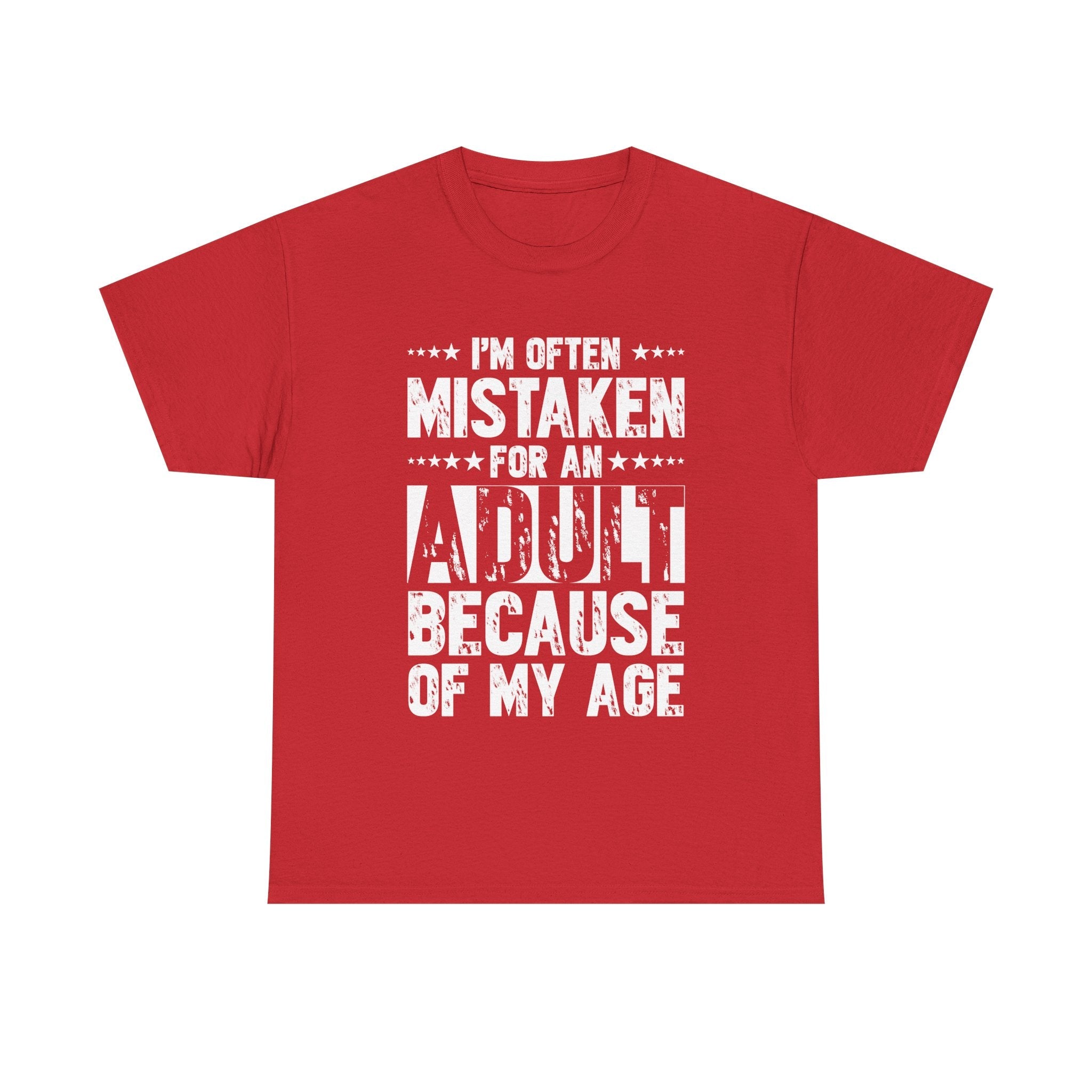 Men's Graphic T-Shirt - I Am Often Mistaken For An Adult | T-Shirt by atgodanddesigns